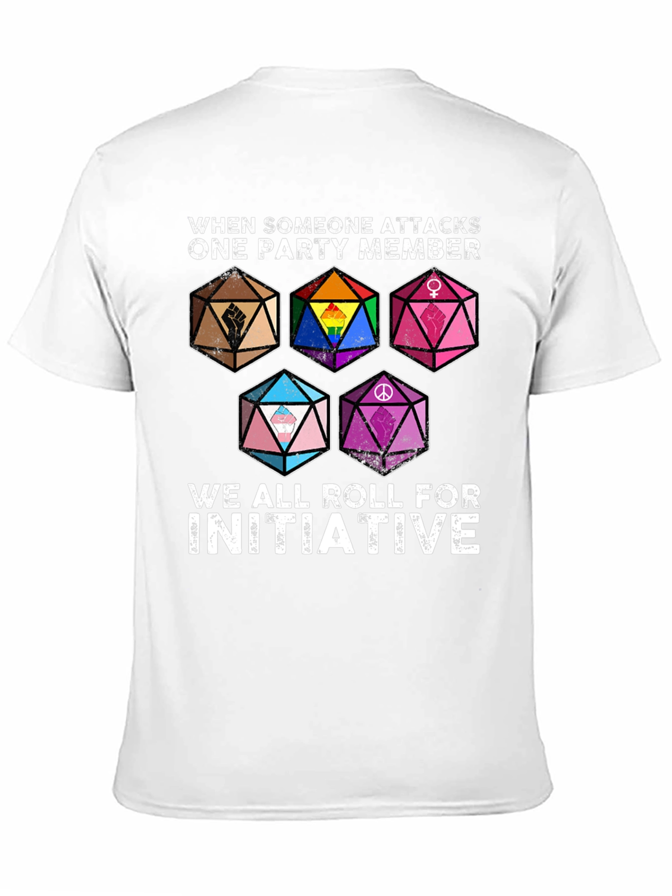 RPG Pride Dice T-Shirt - Roll for Initiative!