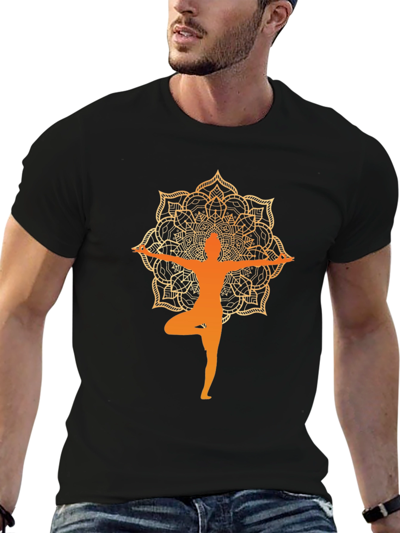 Yoga Mandala T-Shirt - Zen Design