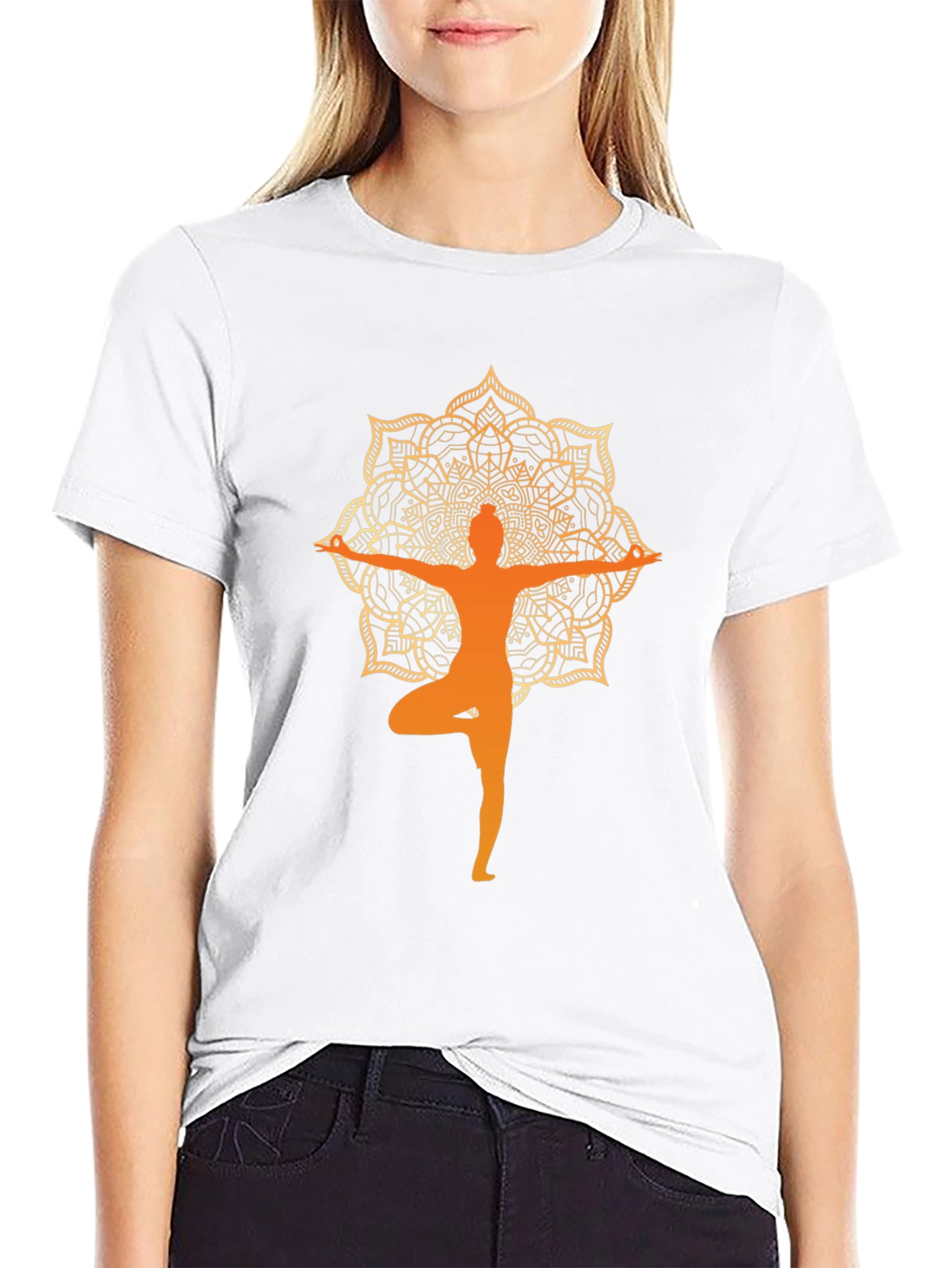 Yoga Mandala T-Shirt - Zen Design