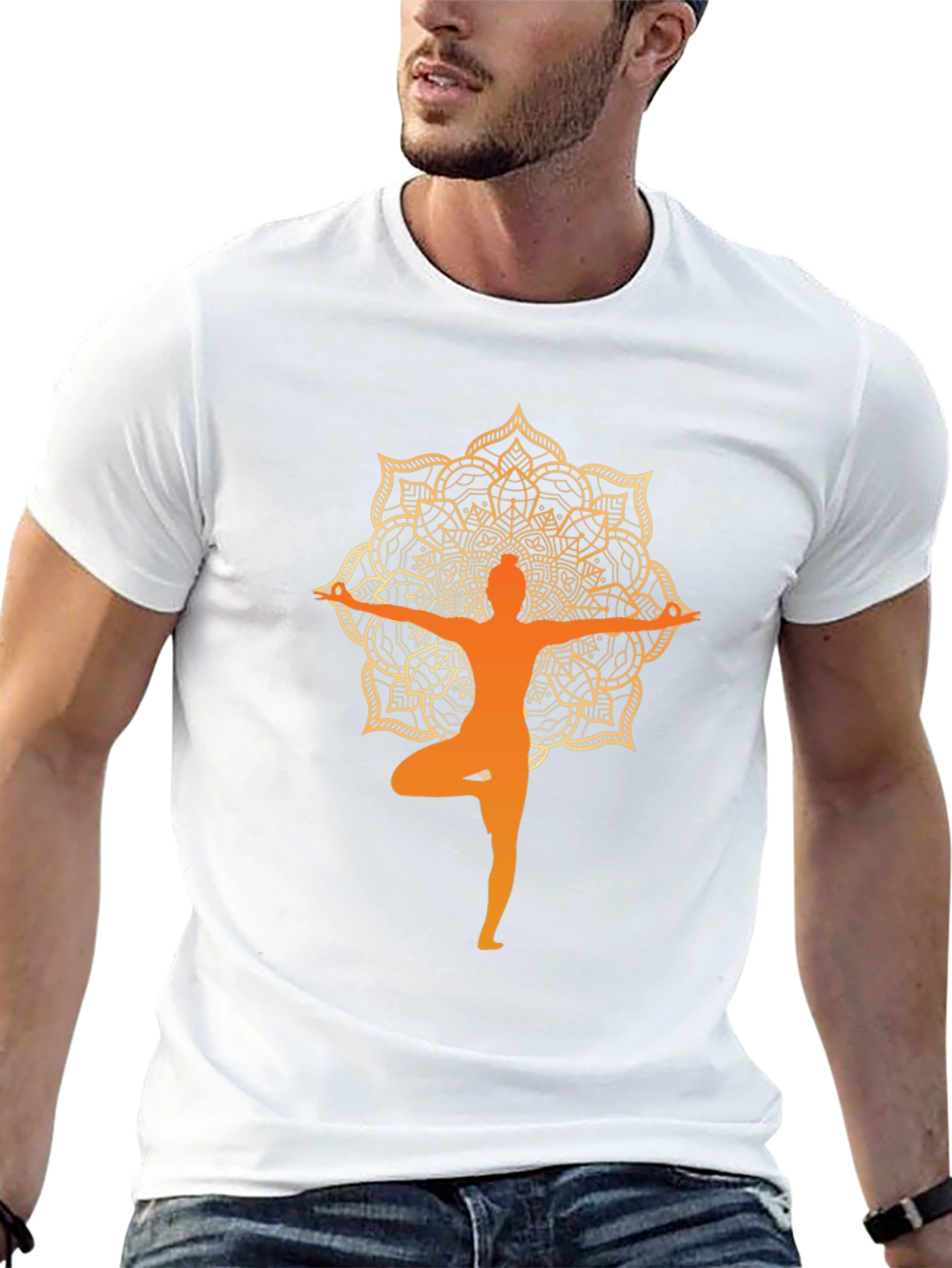 Yoga Mandala T-Shirt - Zen Design