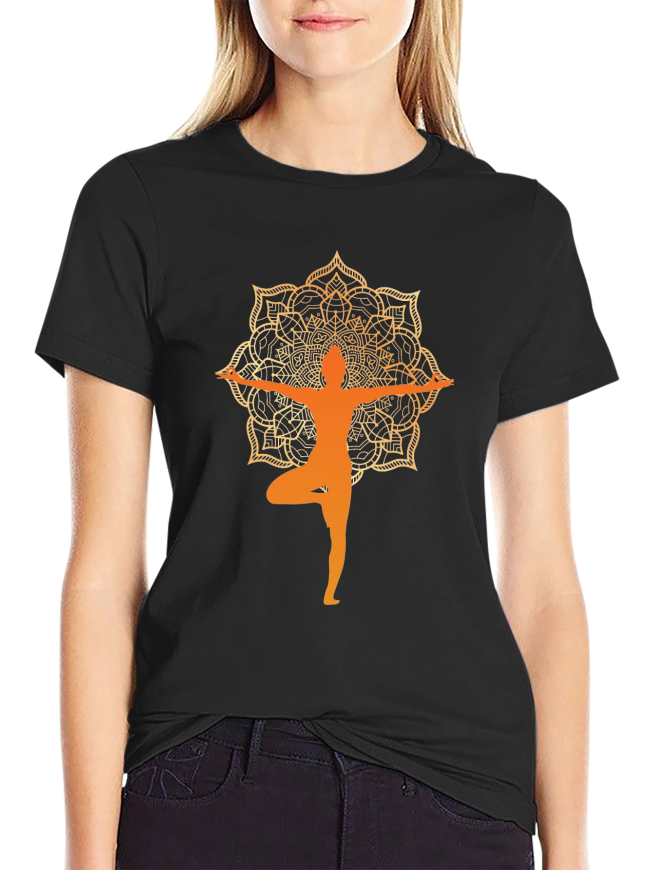 Yoga Mandala T-Shirt - Zen Design