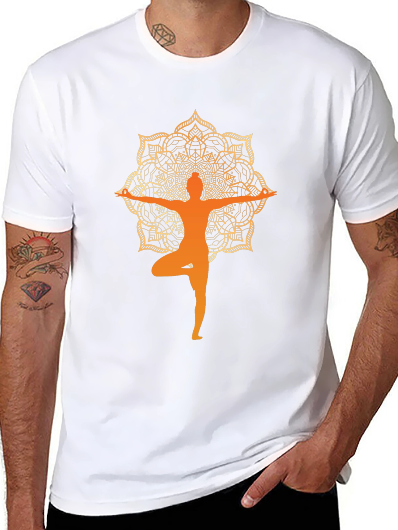 Yoga Mandala T-Shirt - Zen Design