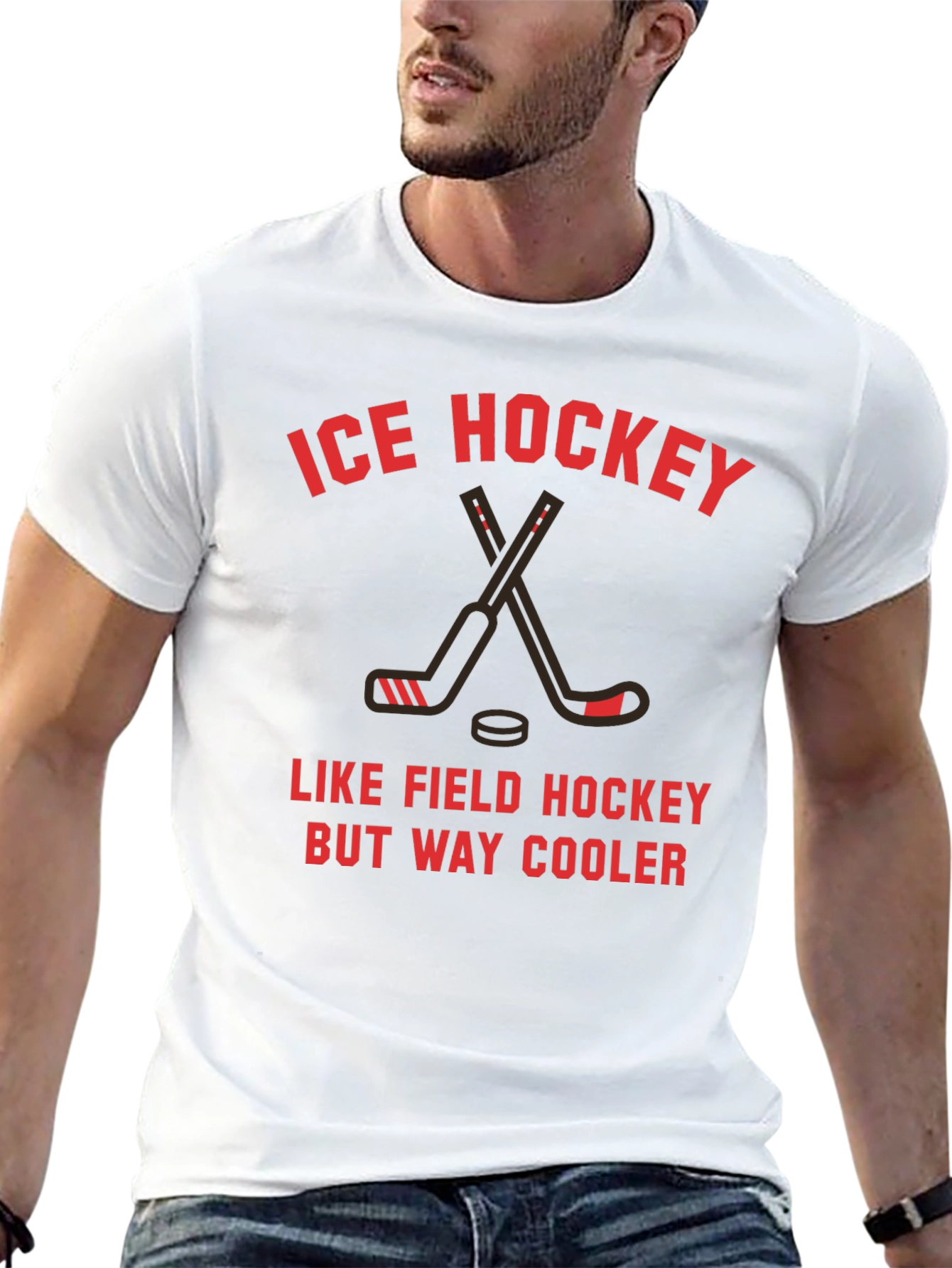 Ice Hockey T-Shirt - Cooler Than Field Hockey!