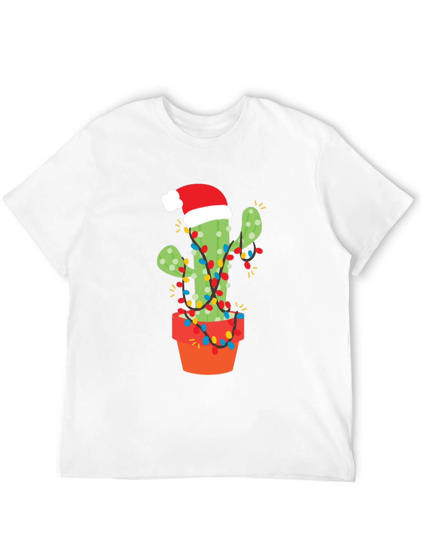 Festive Cactus Christmas T-Shirt - Holiday Cheer!