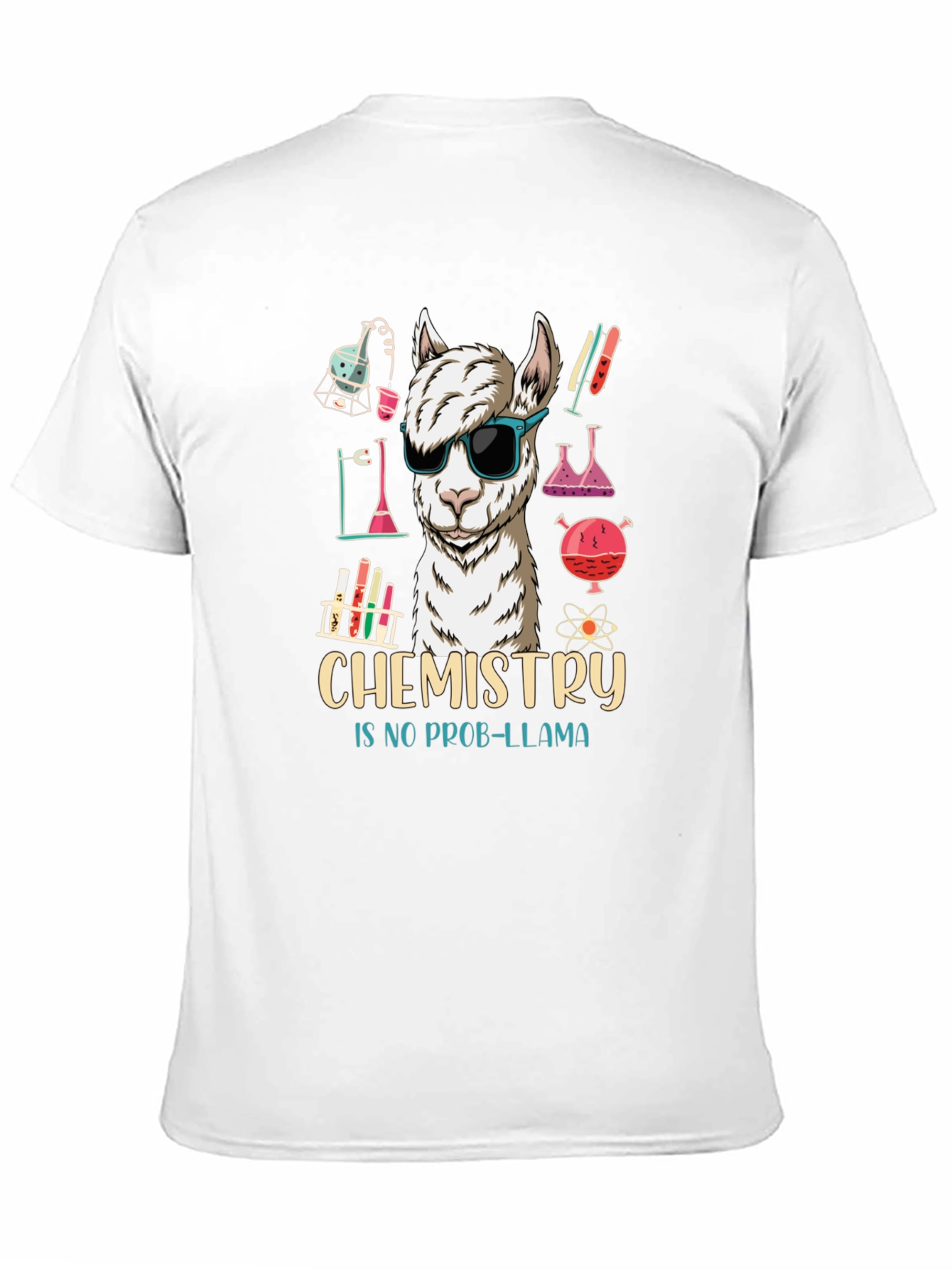 Chemistry Llama Graphic Tee - Science Humor