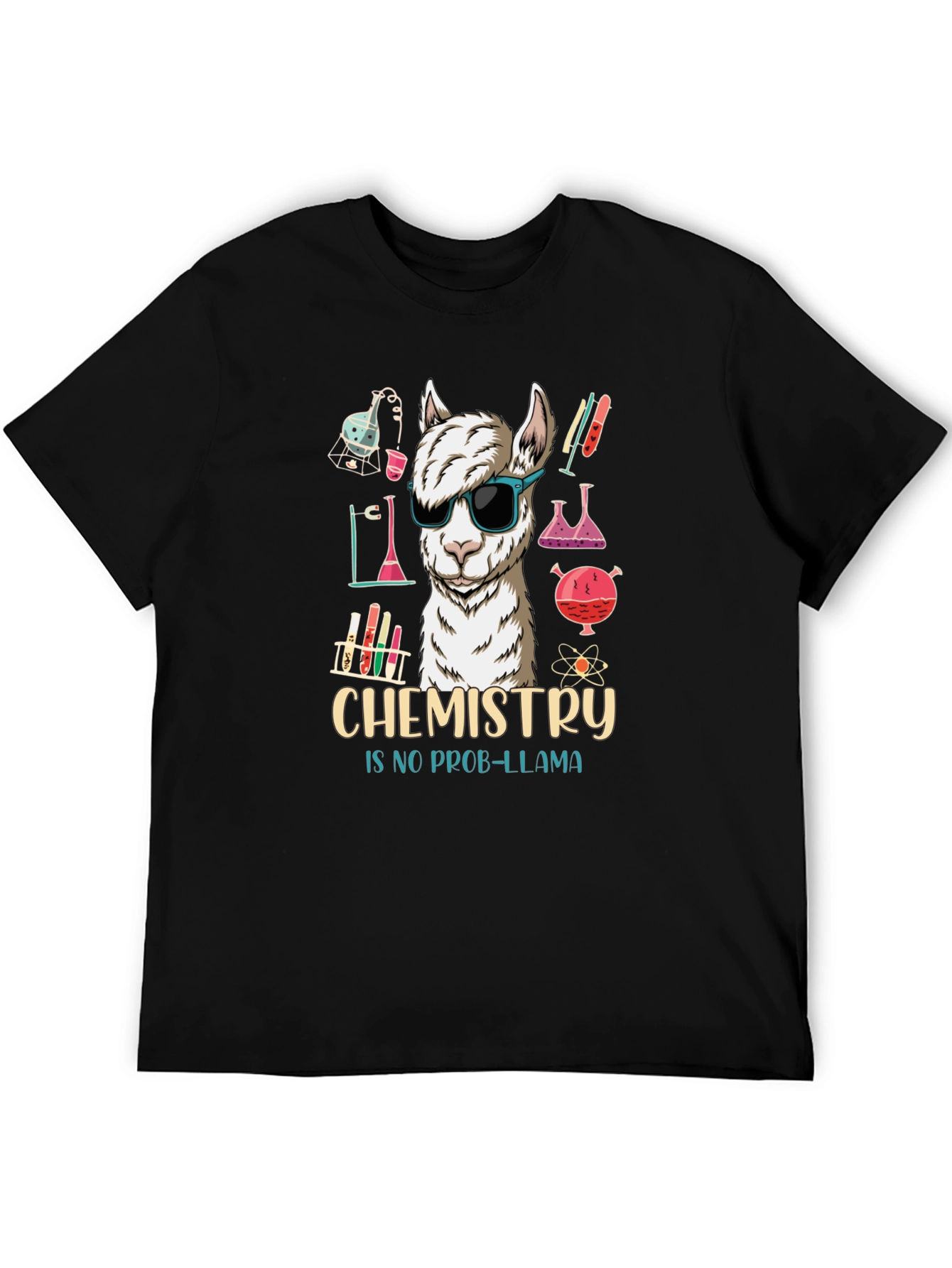 Chemistry Llama Graphic Tee - Science Humor