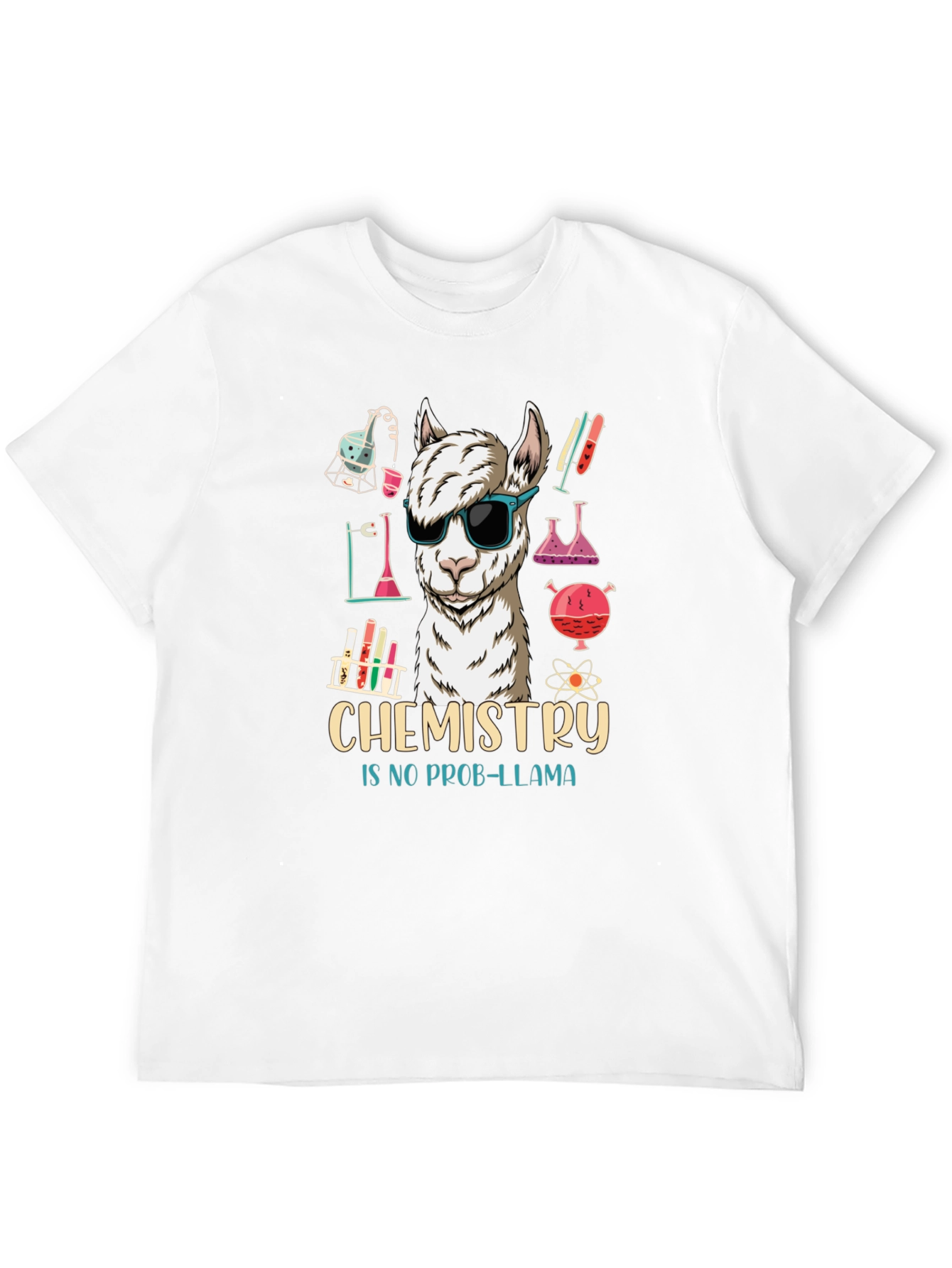 Chemistry Llama Graphic Tee - Science Humor
