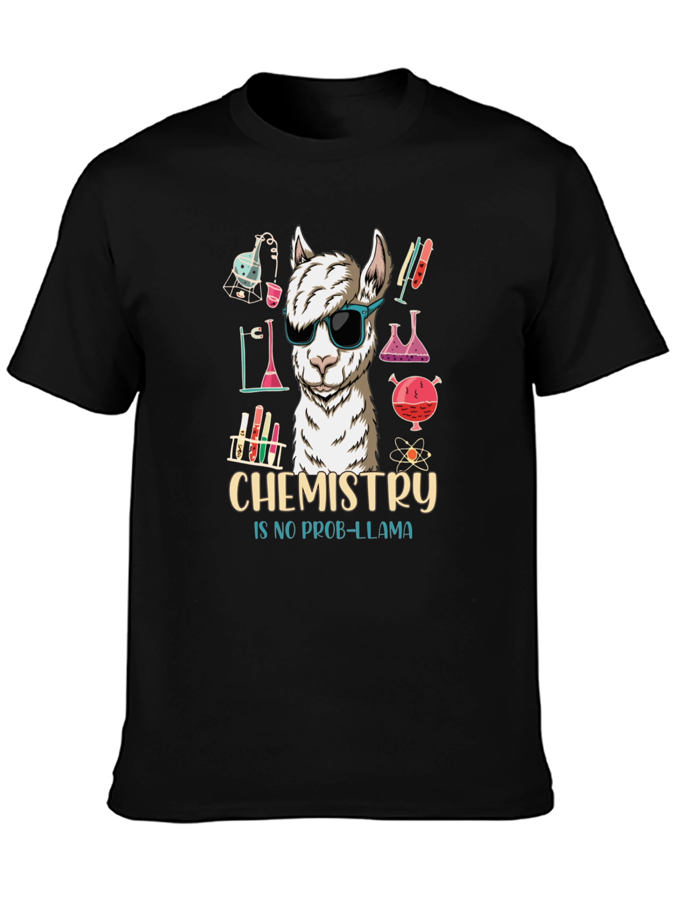 Chemistry Llama Graphic Tee - Science Humor