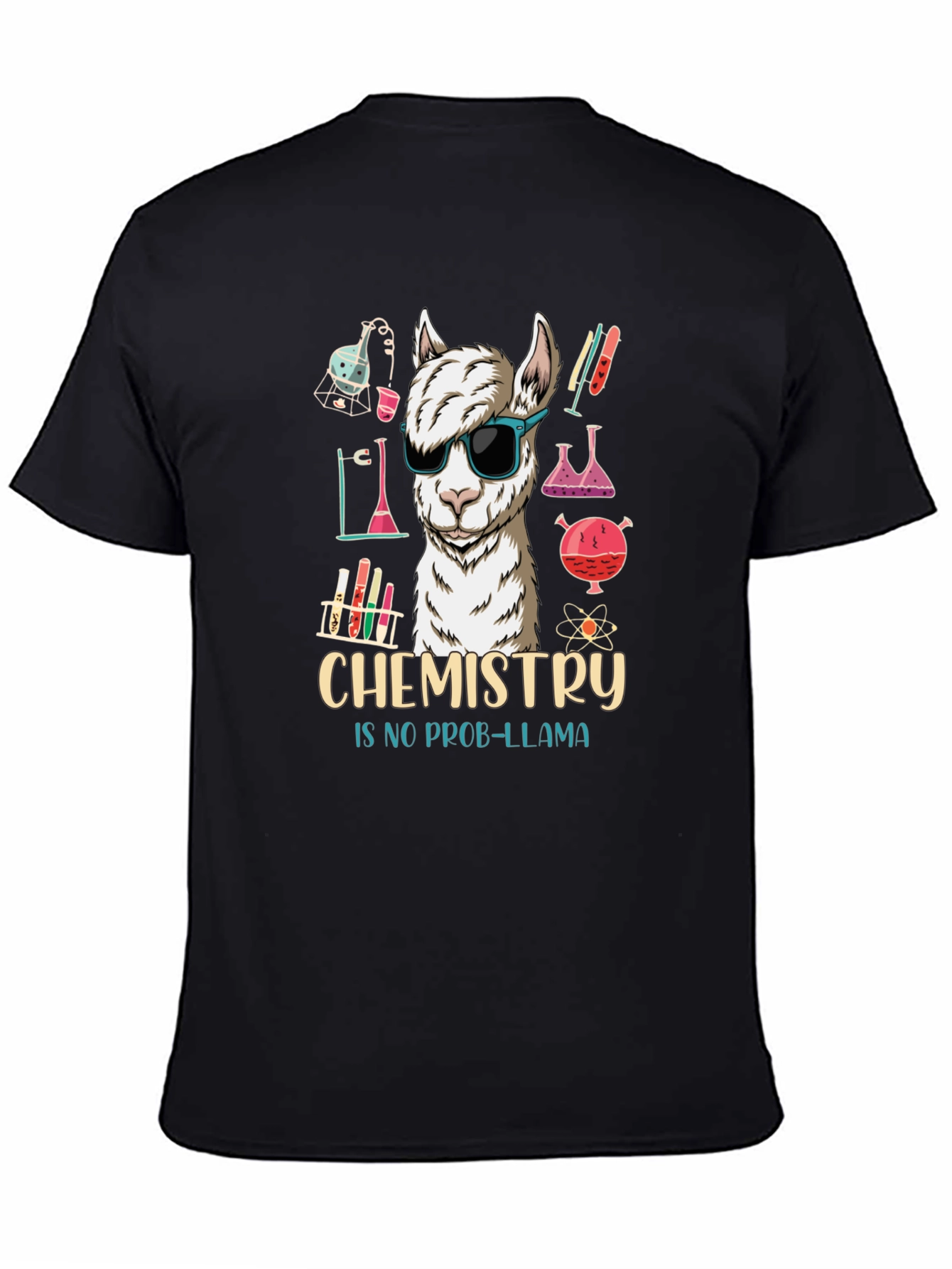Chemistry Llama Graphic Tee - Science Humor