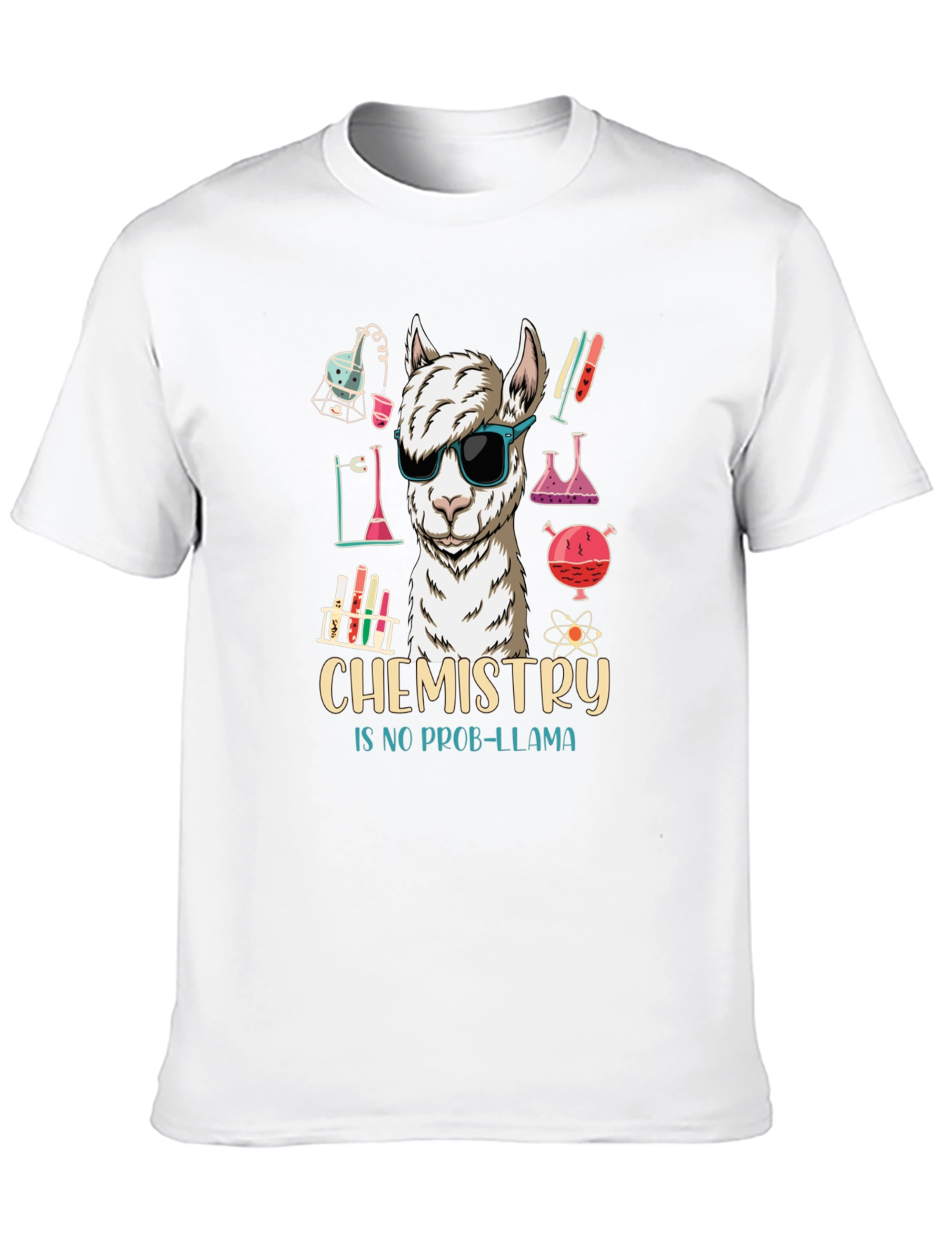 Chemistry Llama Graphic Tee - Science Humor