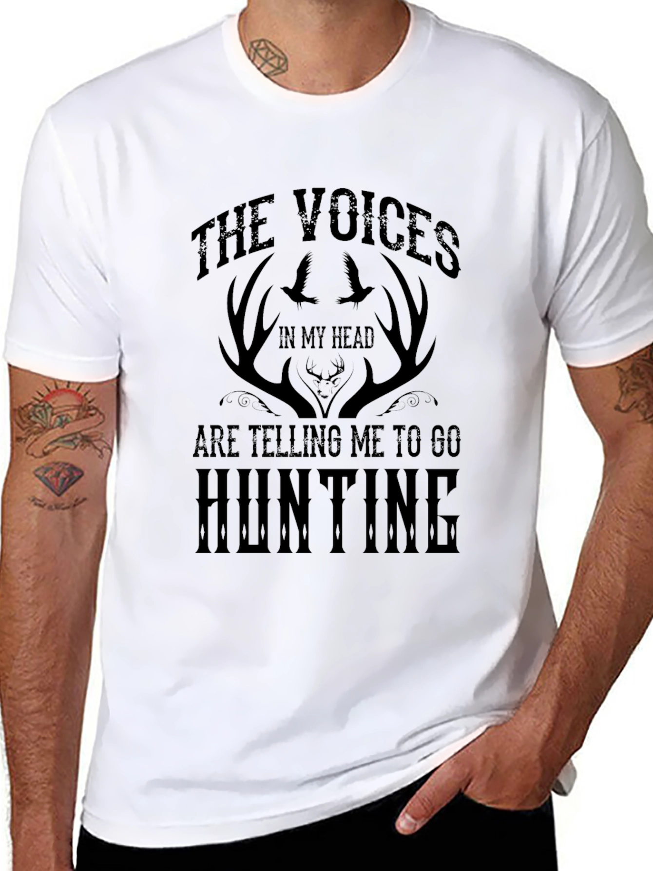 The Voices in My Head Hunting Graphic Tee