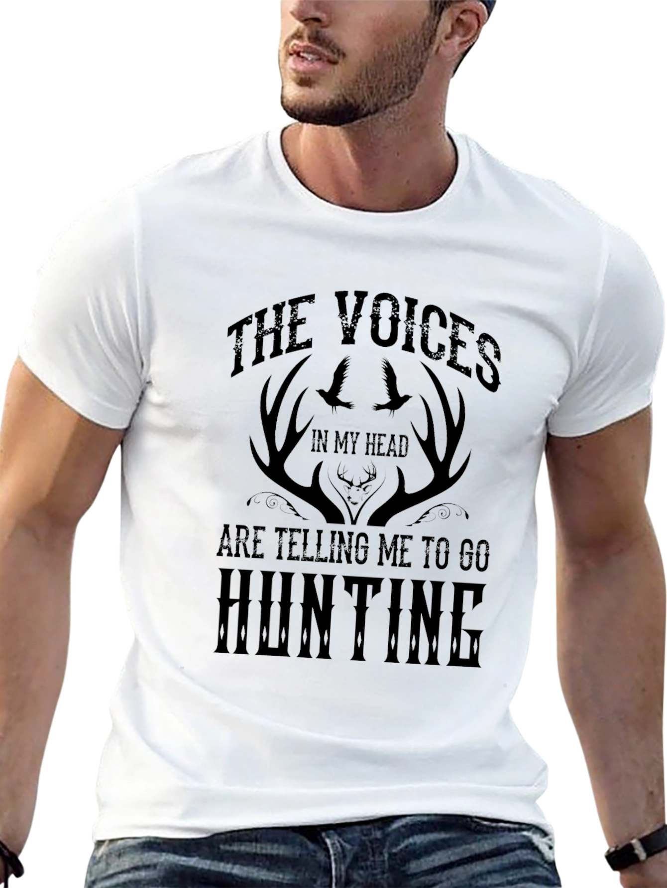 The Voices in My Head Hunting Graphic Tee