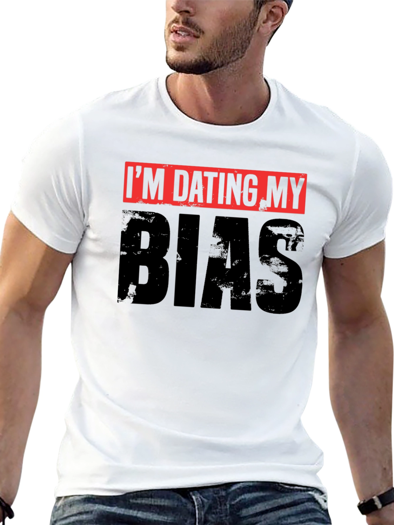 Im Dating My Bias Black Graphic Tee