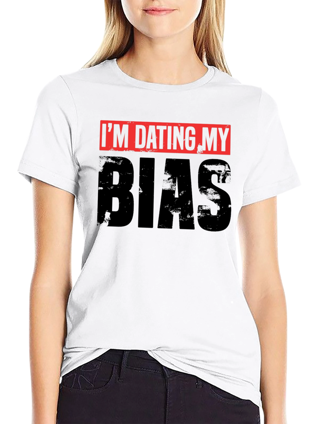 Im Dating My Bias Black Graphic Tee
