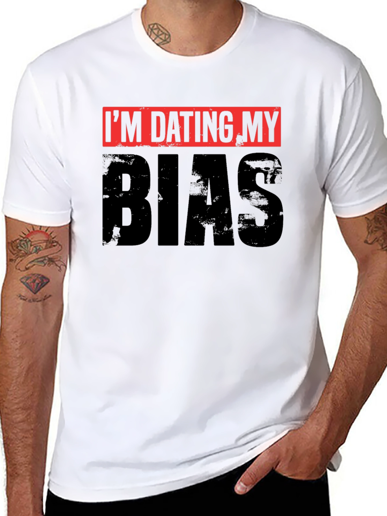 Im Dating My Bias Black Graphic Tee
