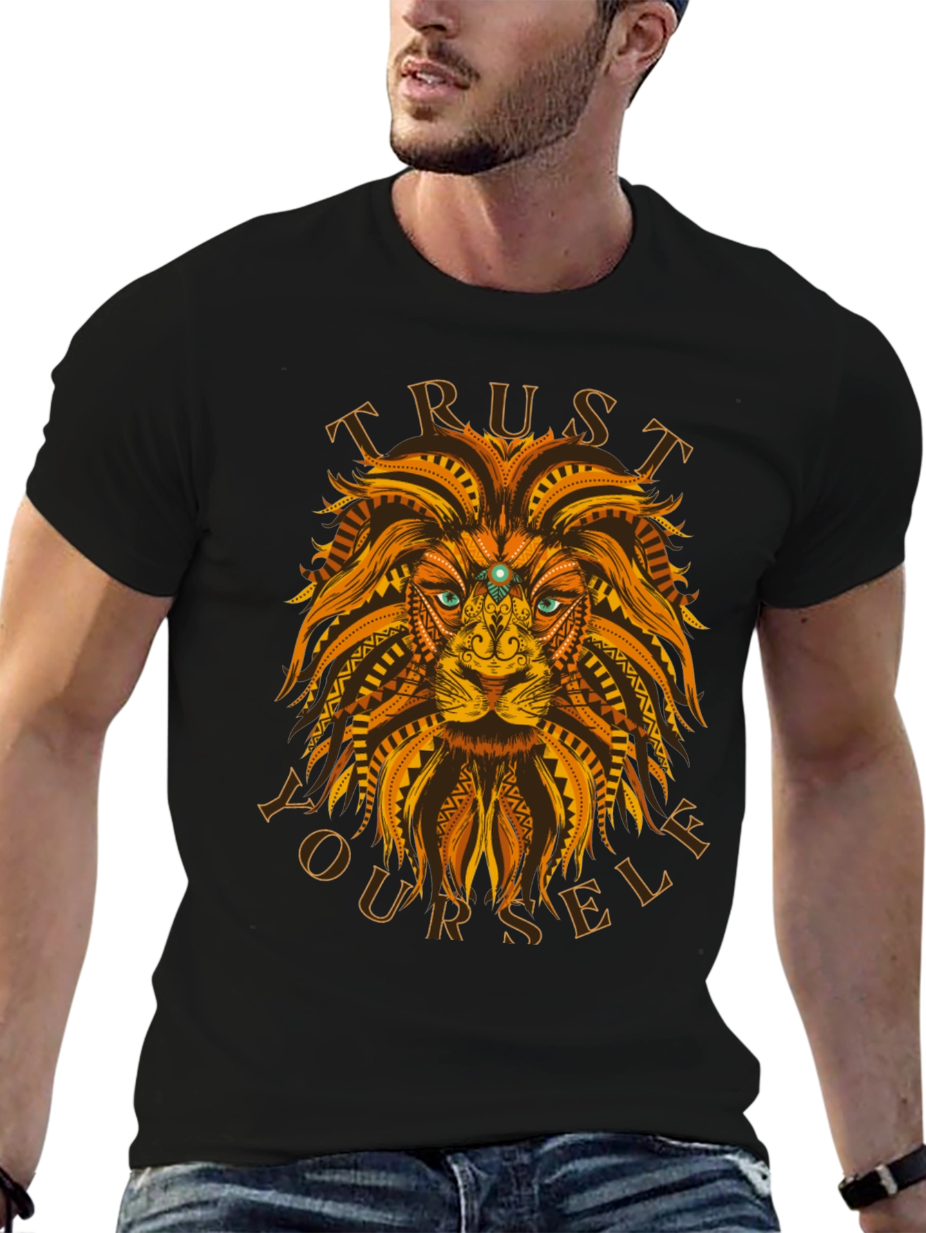 Trust Yourself Lion Graphic Tee