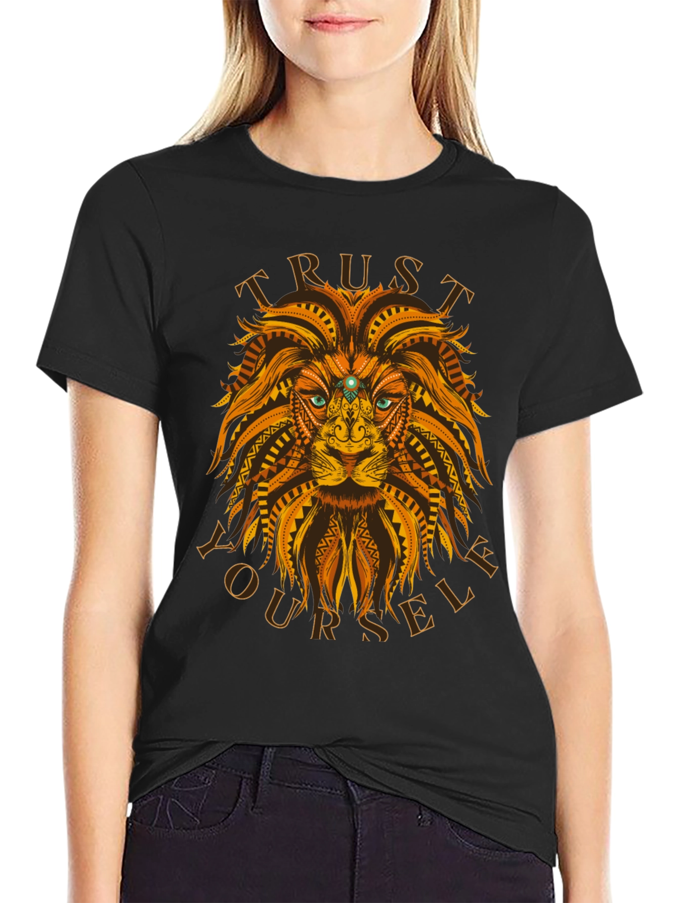 Trust Yourself Lion Graphic Tee