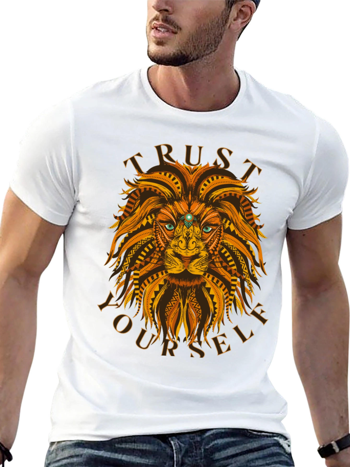 Trust Yourself Lion Graphic Tee