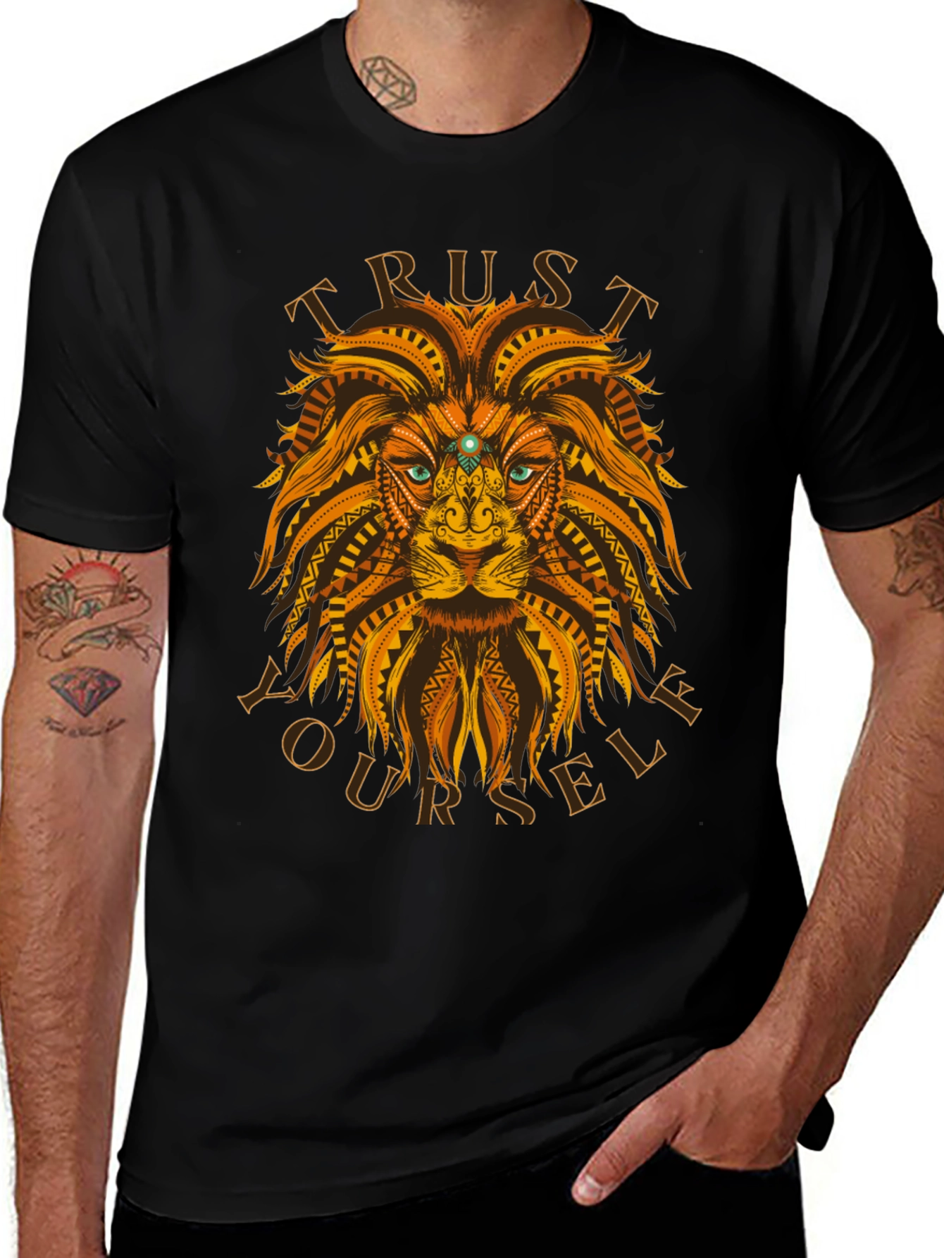 Trust Yourself Lion Graphic Tee