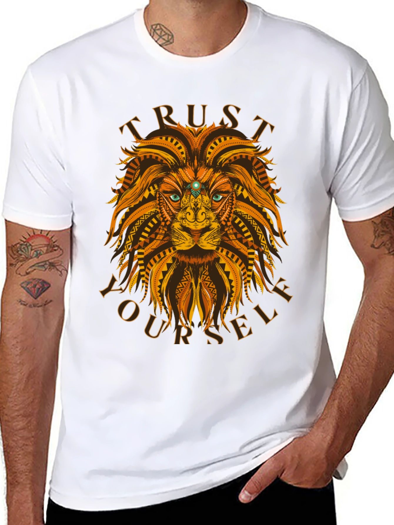 Trust Yourself Lion Graphic Tee