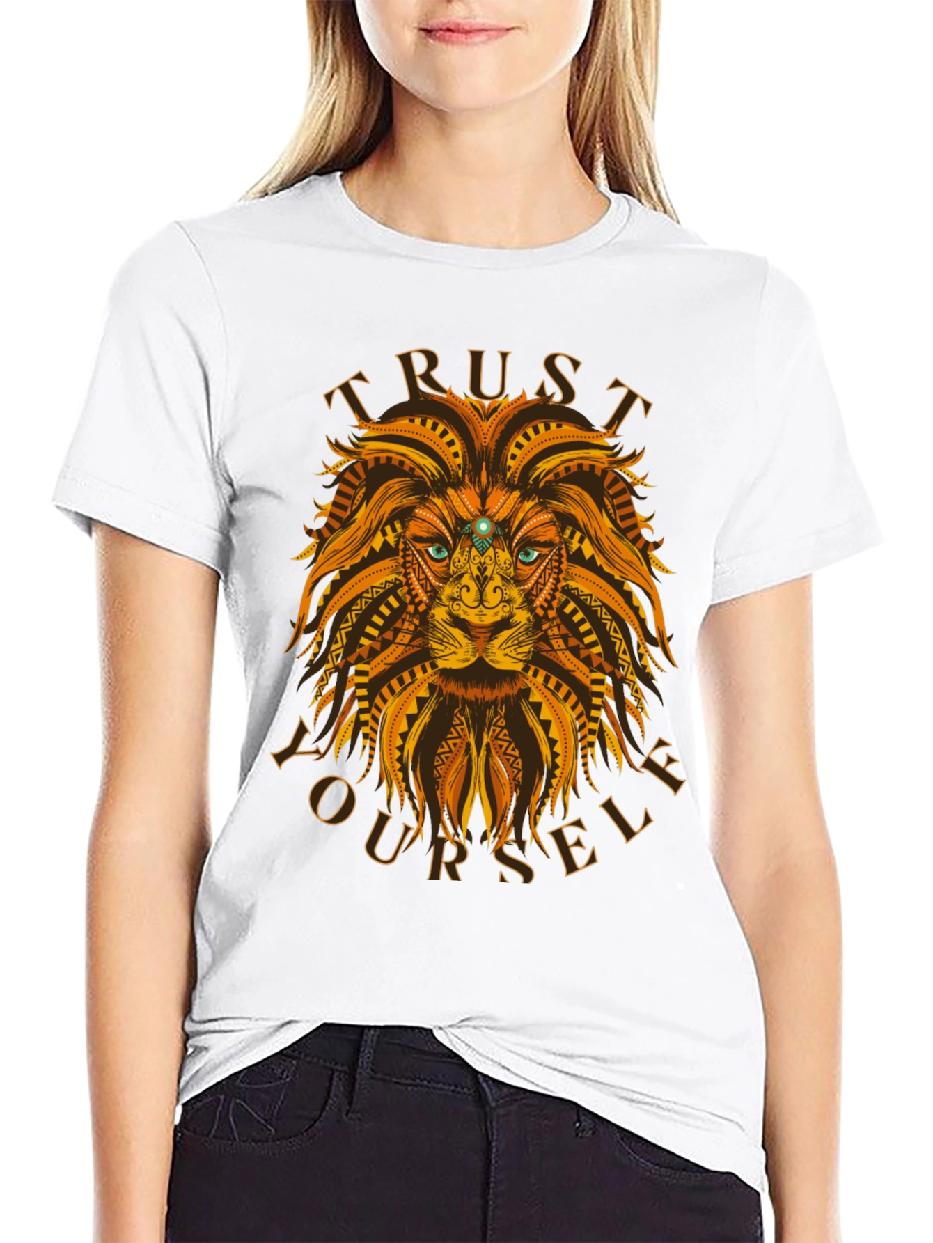 Trust Yourself Lion Graphic Tee