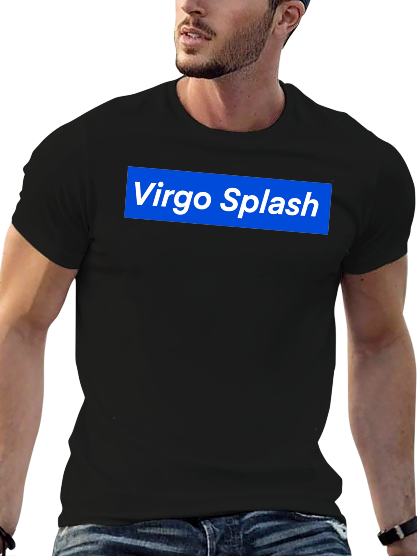Virgo Splash Graphic Tee - Black