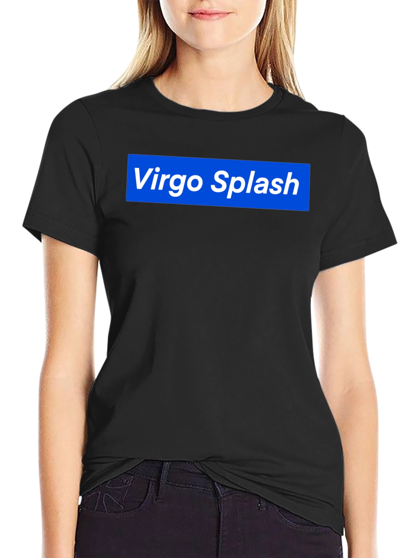 Virgo Splash Graphic Tee - Black