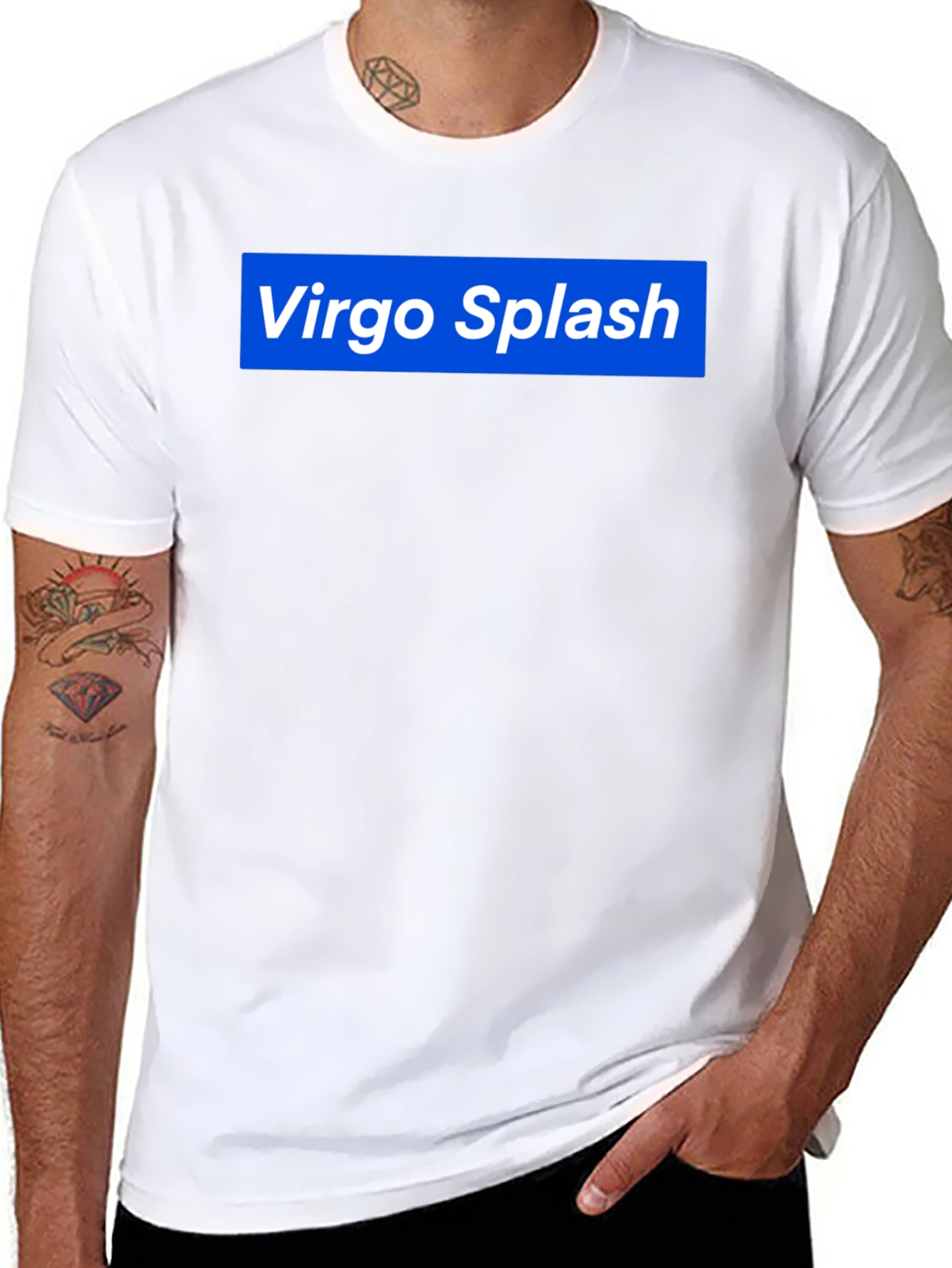 Virgo Splash Graphic Tee - Black