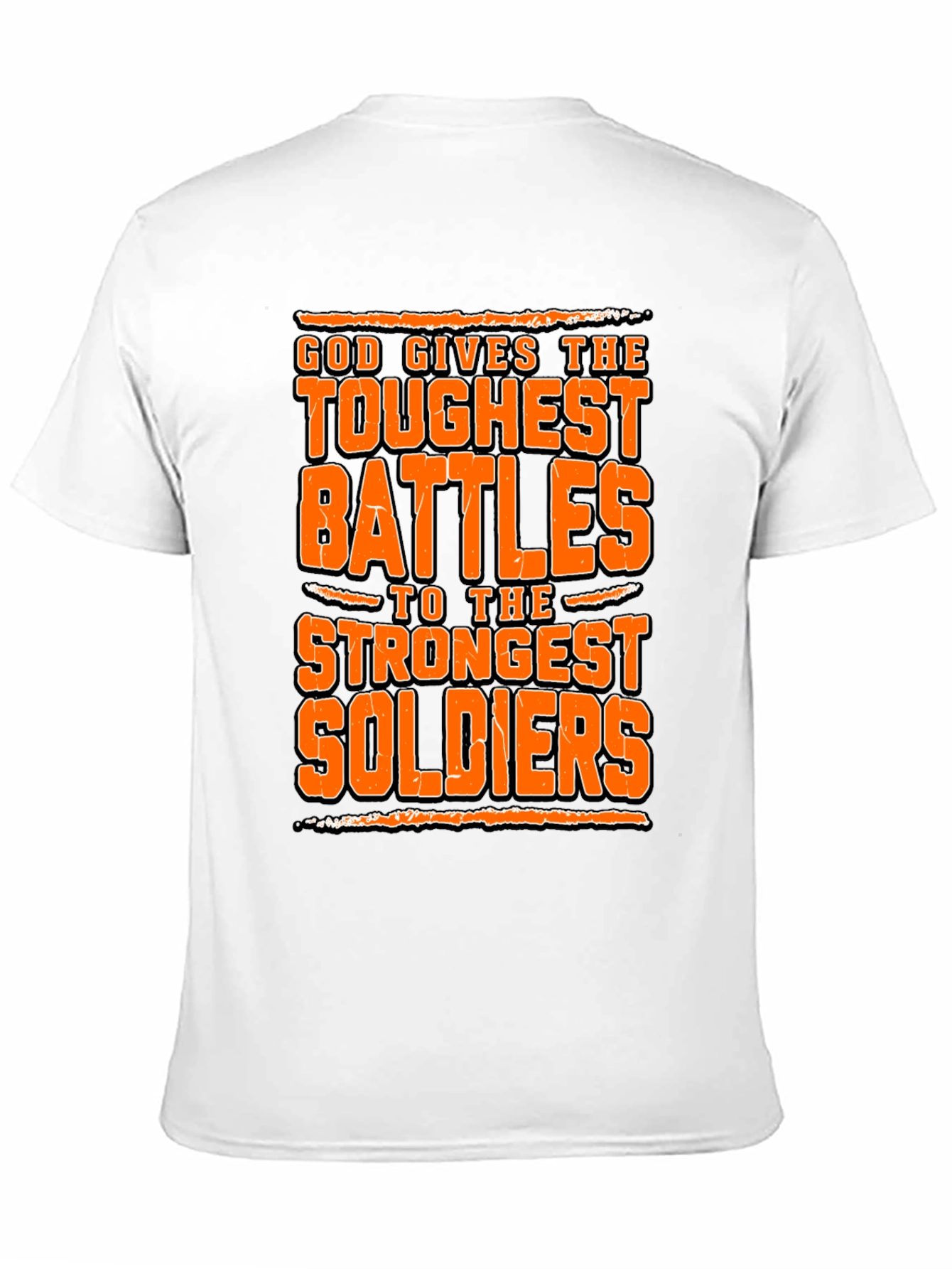 God Gives Toughest Battles Graphic Tee