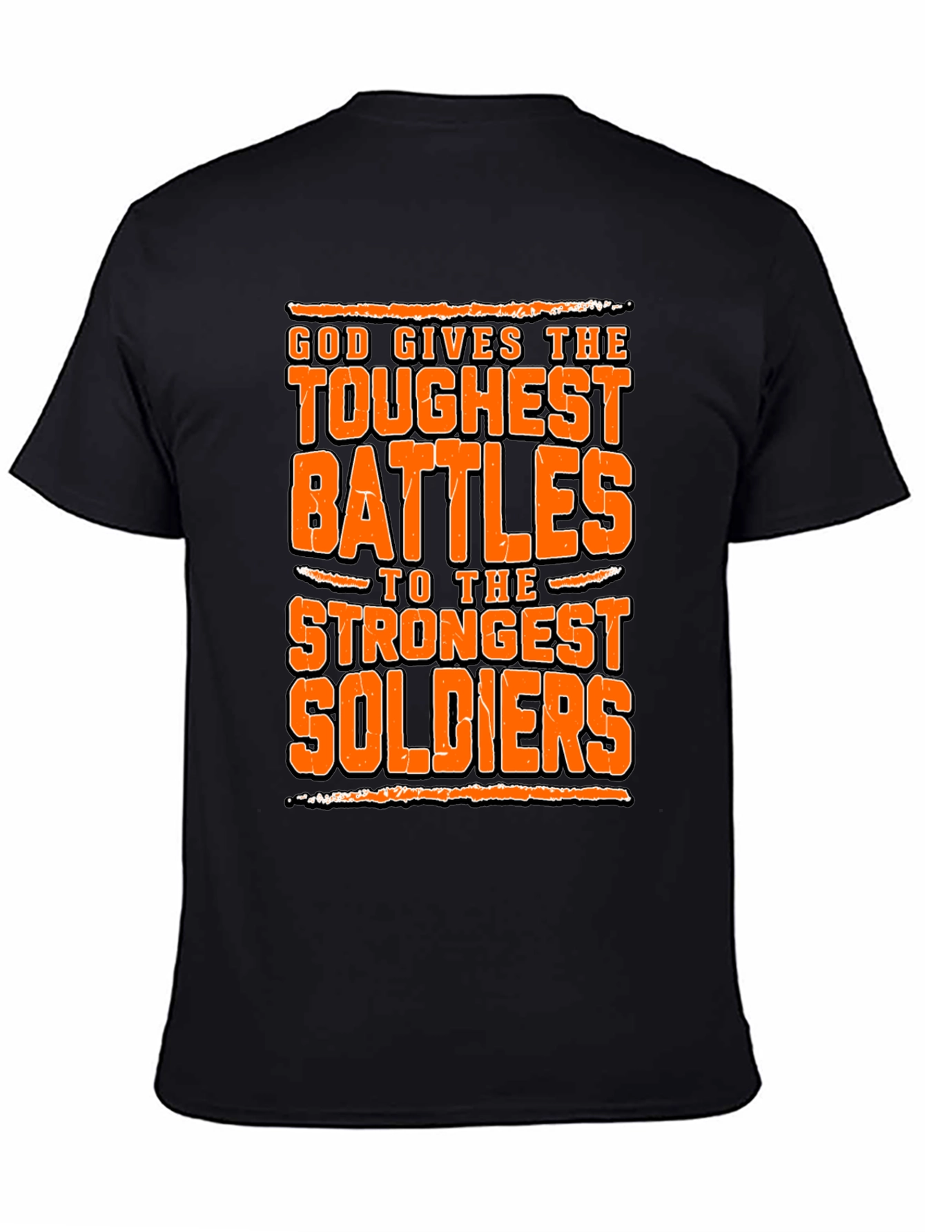 God Gives Toughest Battles Graphic Tee
