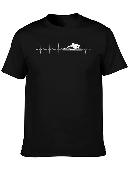 DJ Heartbeat T-Shirt - Music Lover Tee