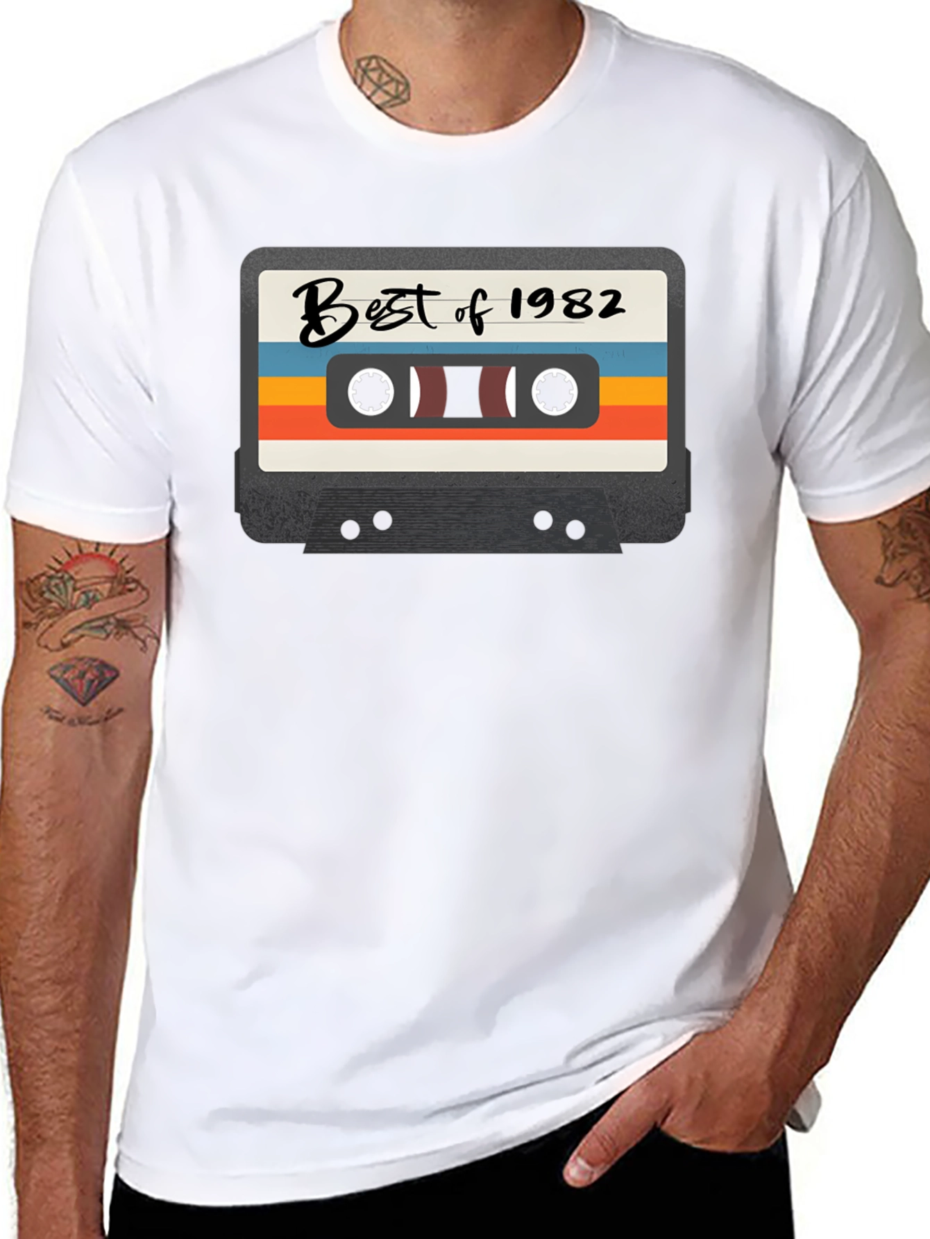 Best of 1982 Cassette Tape Graphic T-Shirt