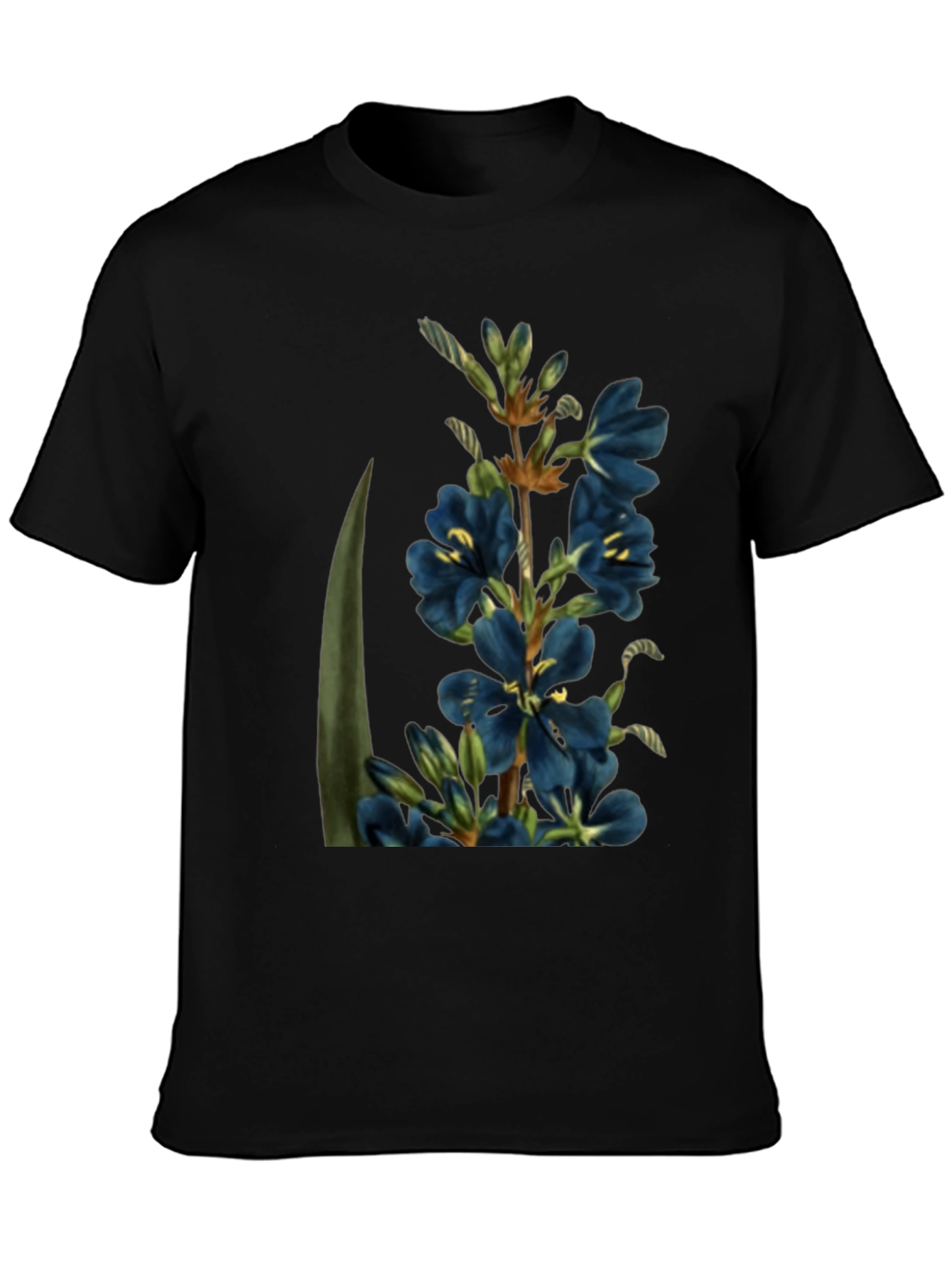 Floral Print T-Shirt - Botanical Design