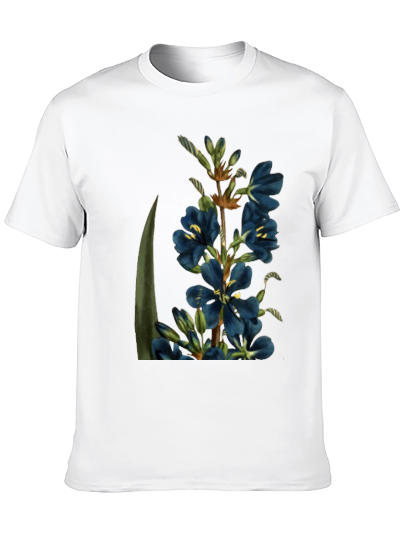 Floral Print T-Shirt - Botanical Design