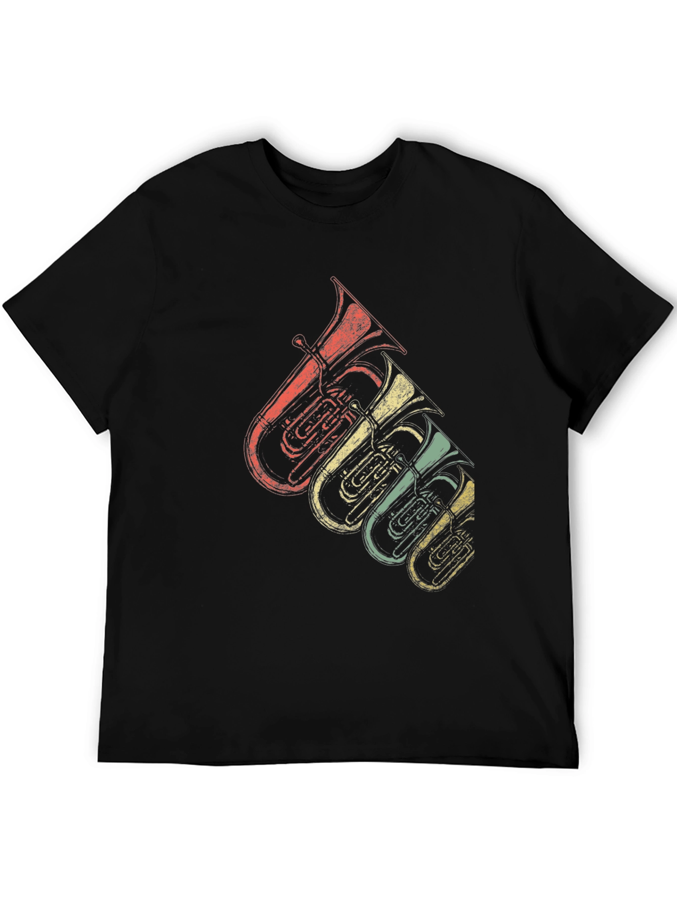 Retro Tuba Music Lover T-Shirt