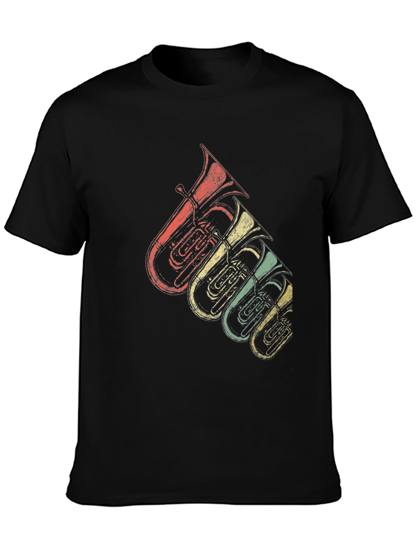 Retro Tuba Music Lover T-Shirt