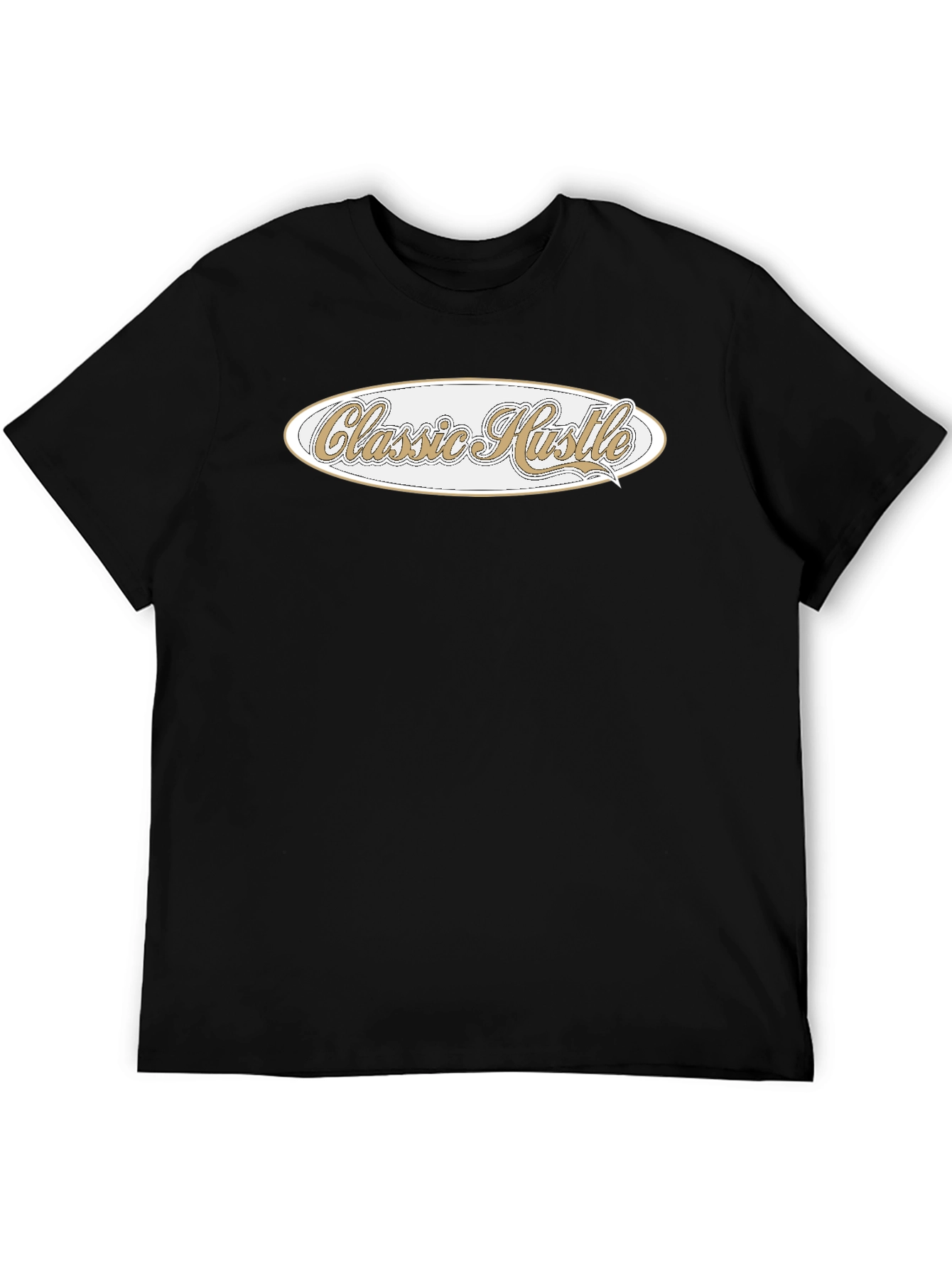 Classic Hustle Black Graphic T-Shirt