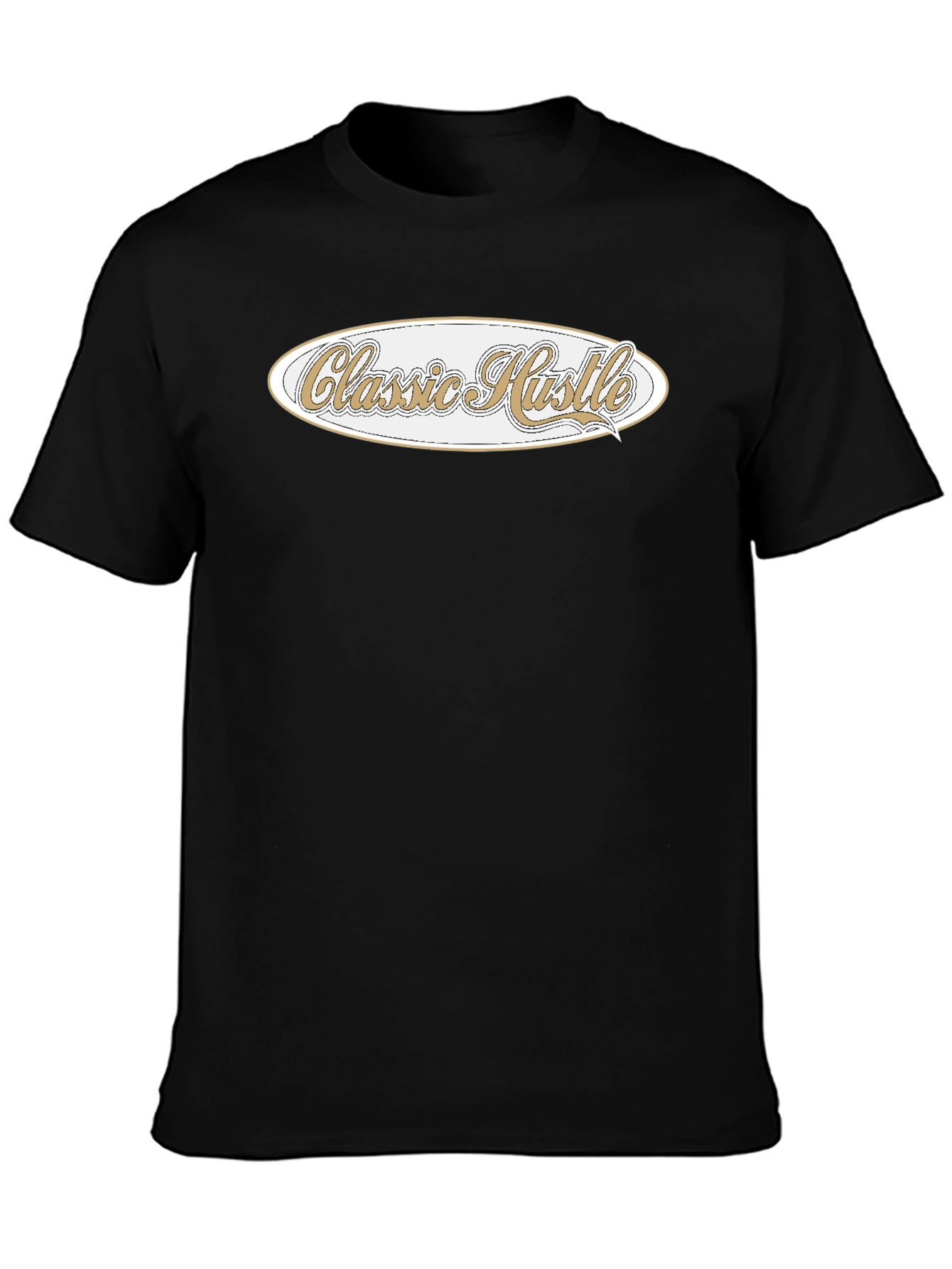 Classic Hustle Black Graphic T-Shirt