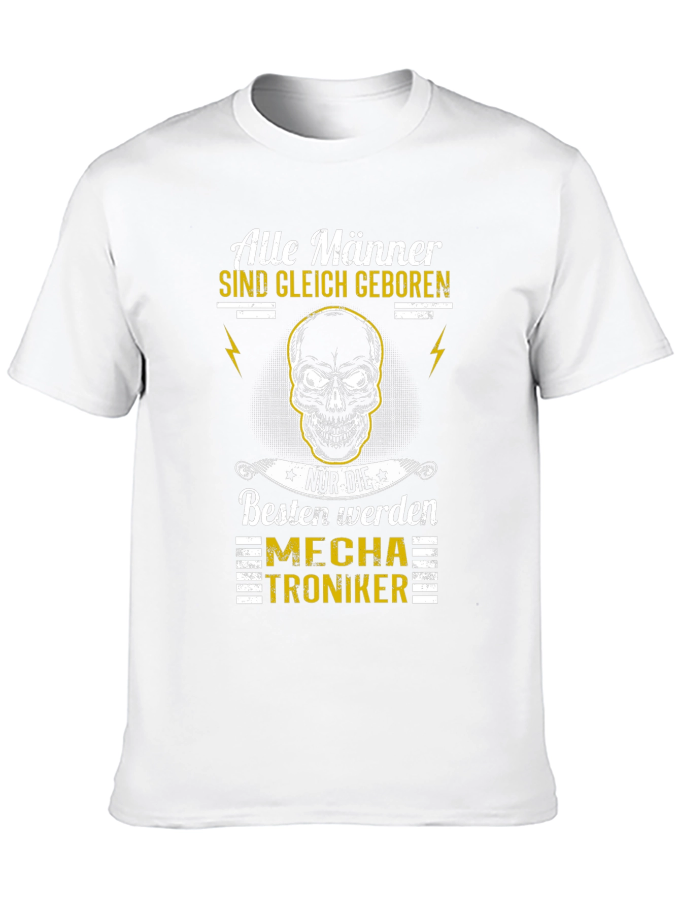 Mens Black Mechatroniker Graphic T-Shirt