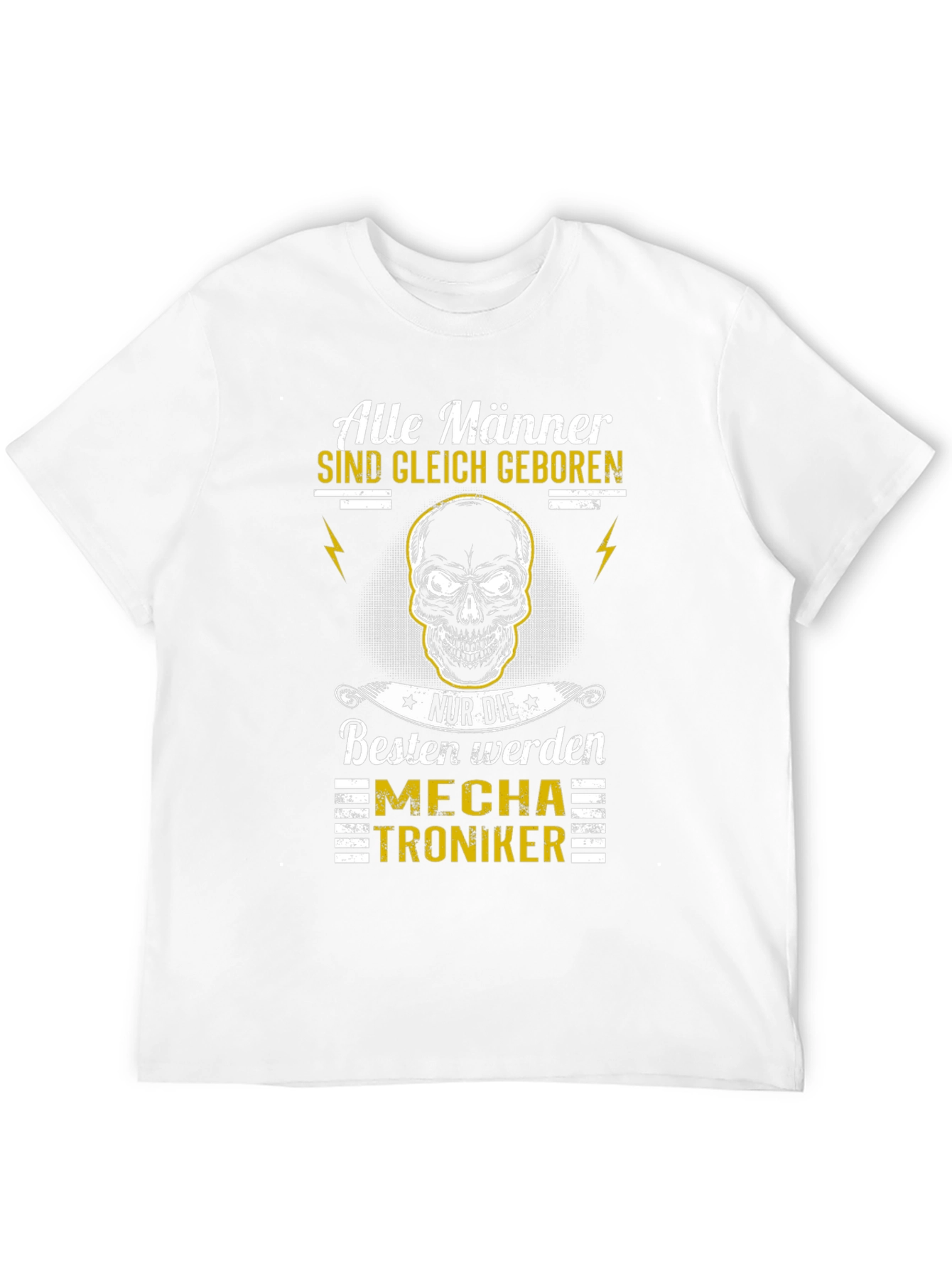 Mens Black Mechatroniker Graphic T-Shirt