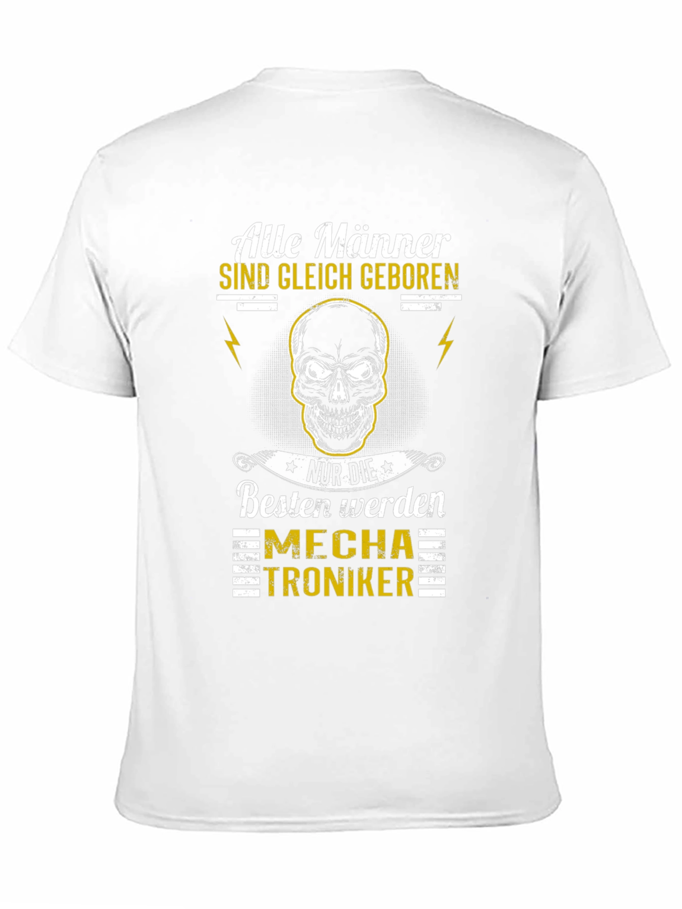 Mens Black Mechatroniker Graphic T-Shirt