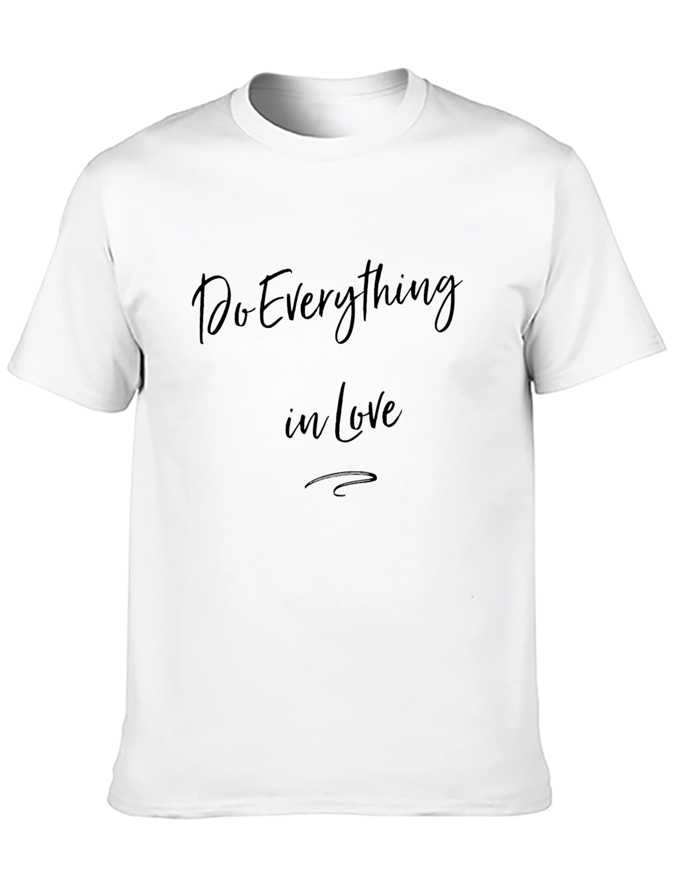 Inspirational Do Everything in Love Black T-Shirt