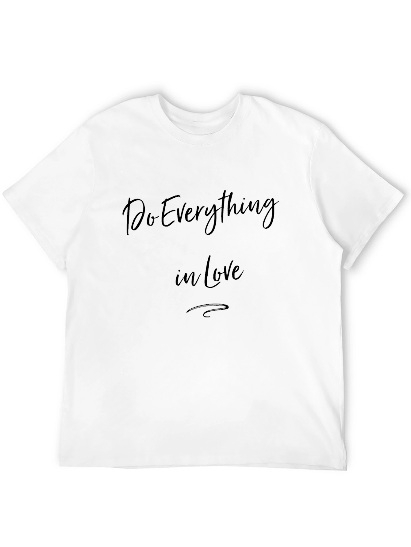 Inspirational Do Everything in Love Black T-Shirt