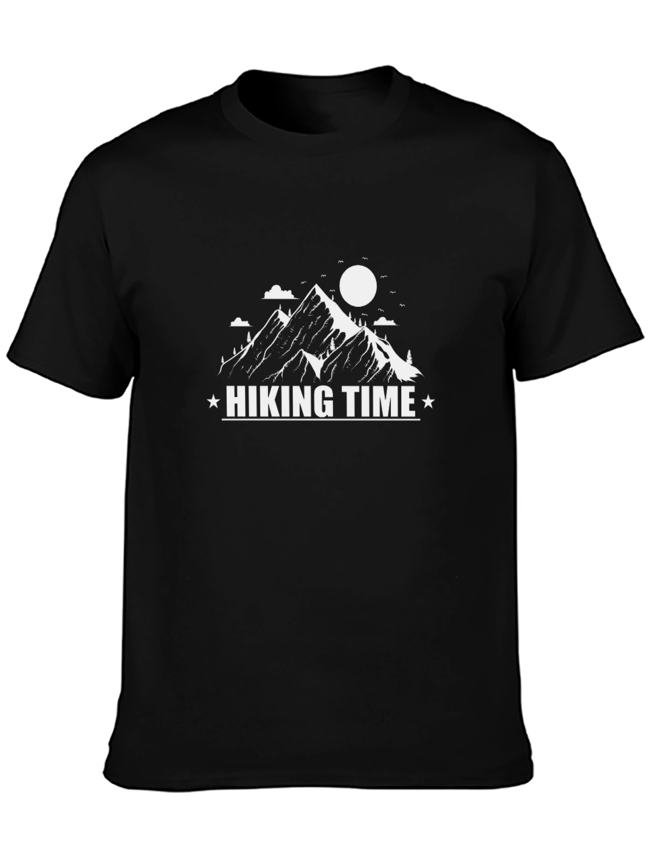 Hiking Time Graphic T-Shirt - Black