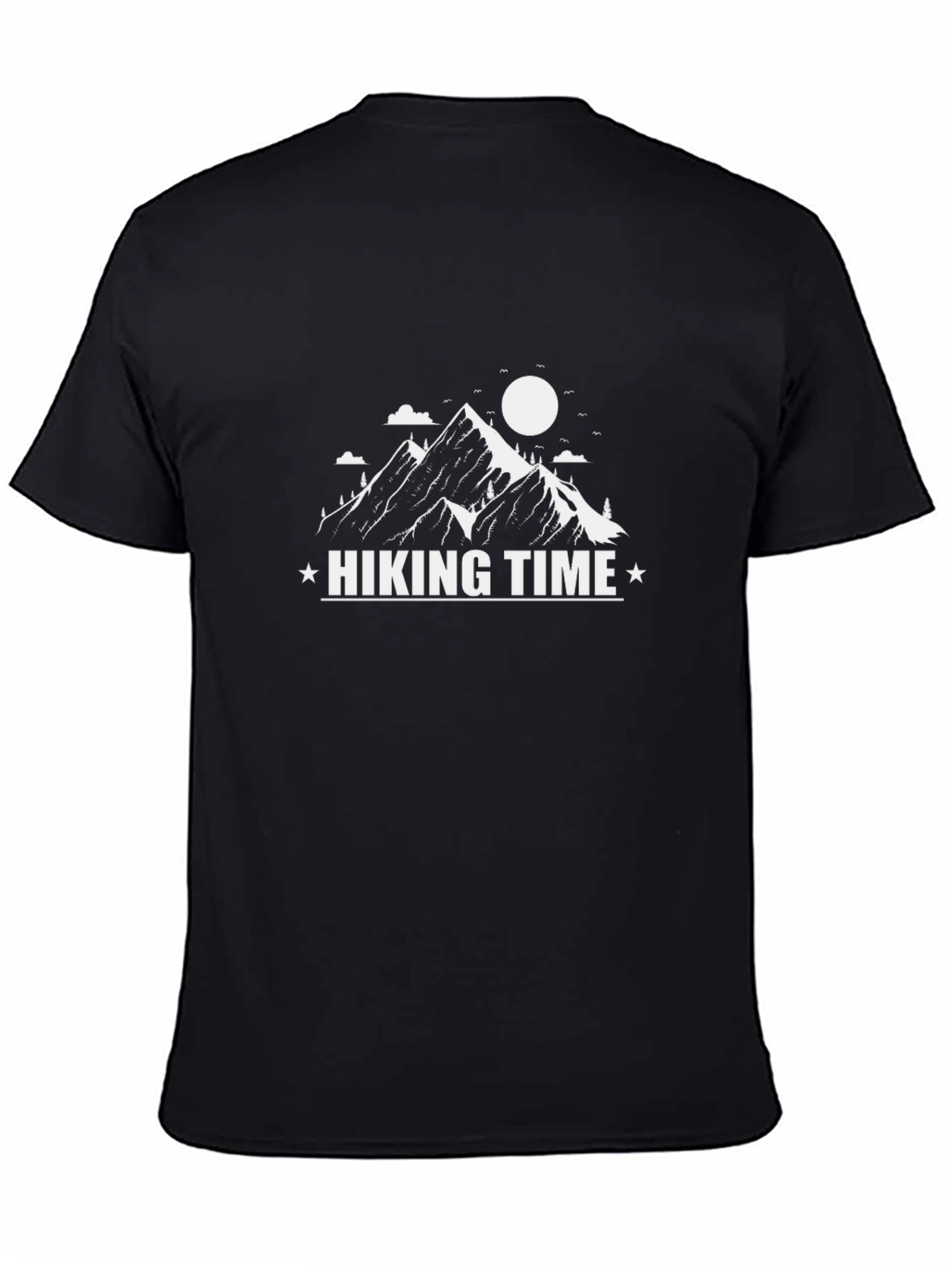 Hiking Time Graphic T-Shirt - Black