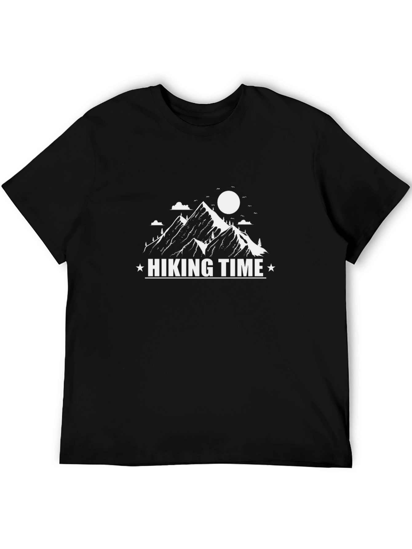 Hiking Time Graphic T-Shirt - Black