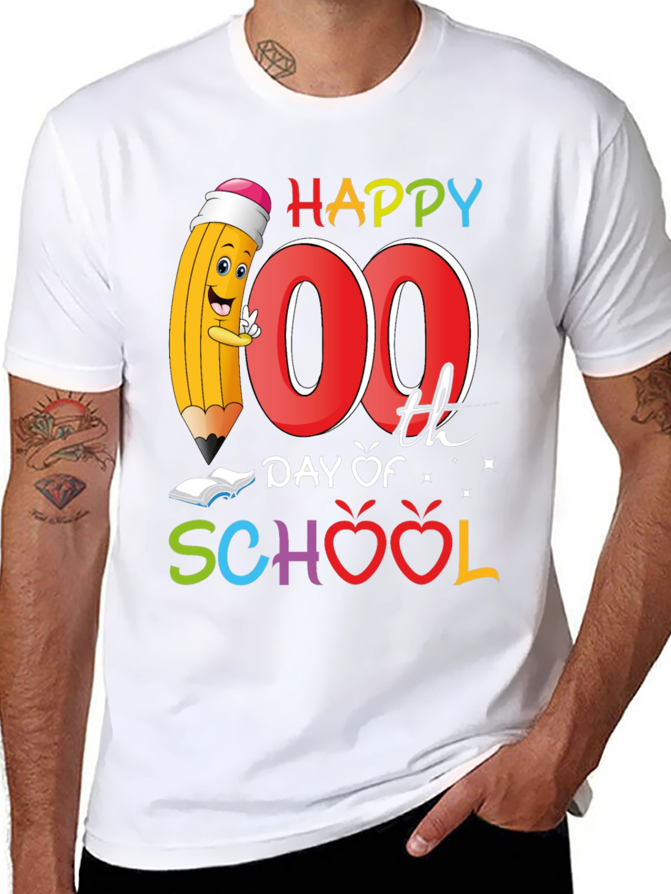 Happy 100th Day of School Teacher T-Shirt