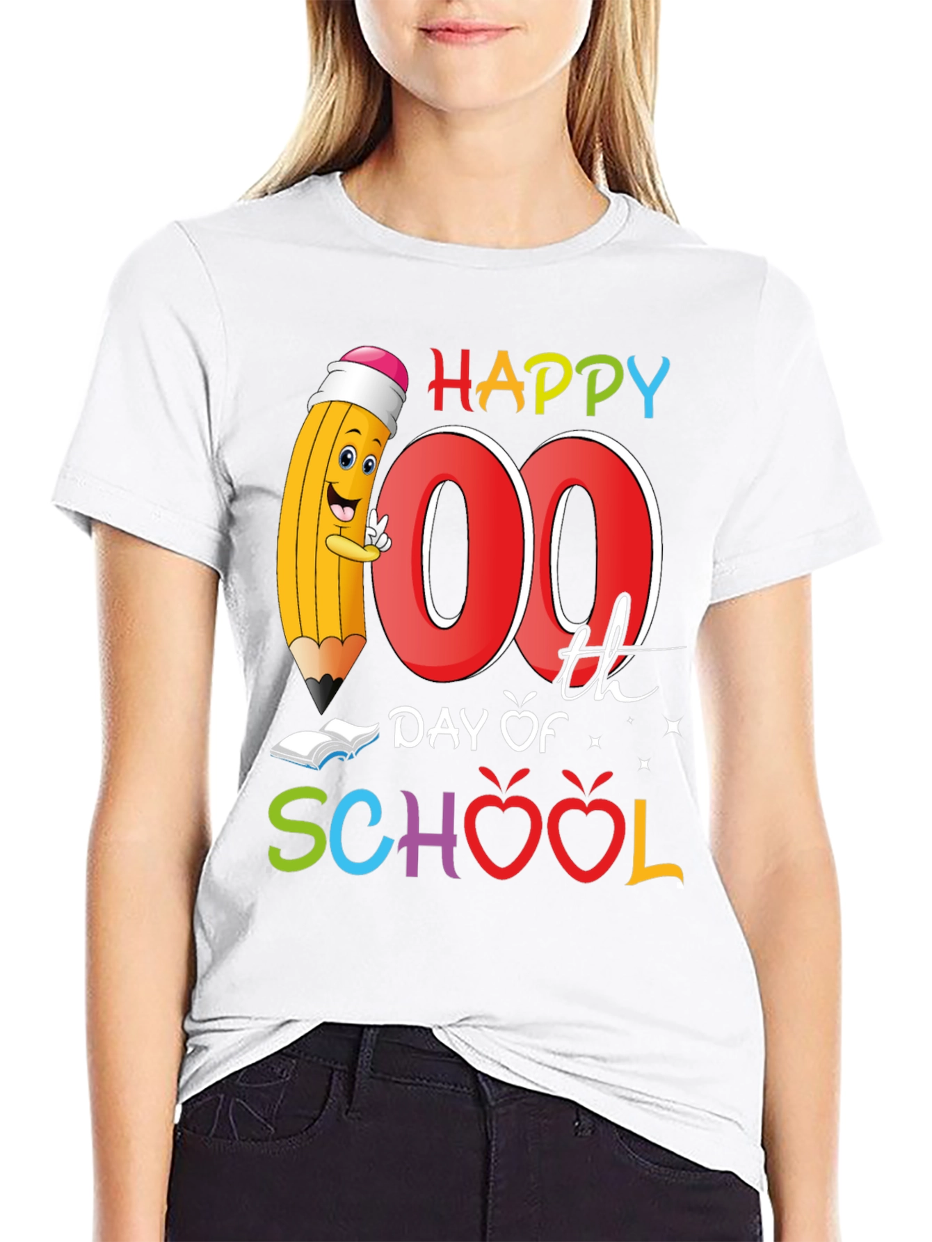 Happy 100th Day of School Teacher T-Shirt