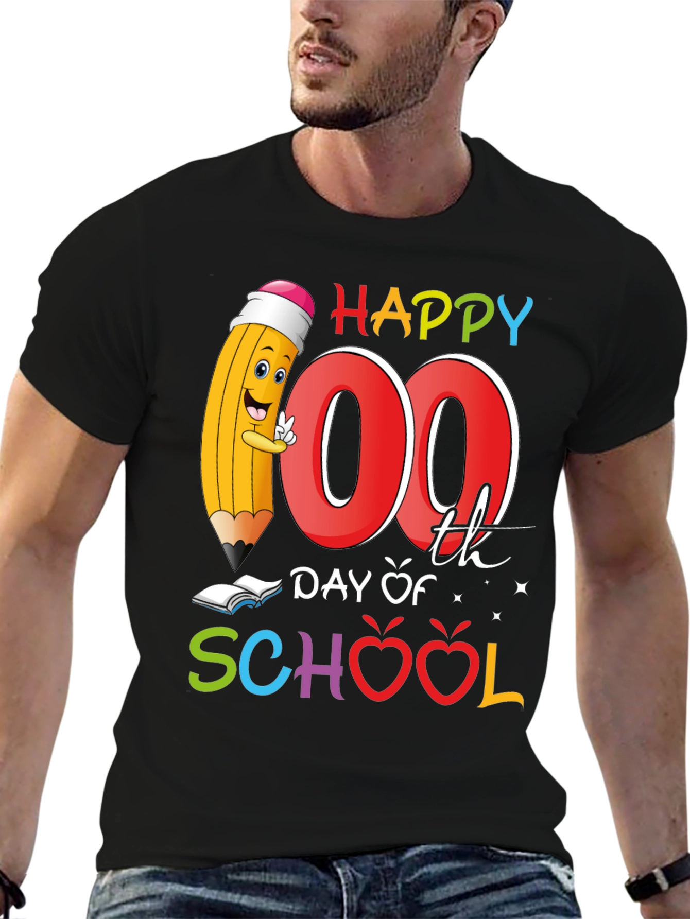 Happy 100th Day of School Teacher T-Shirt