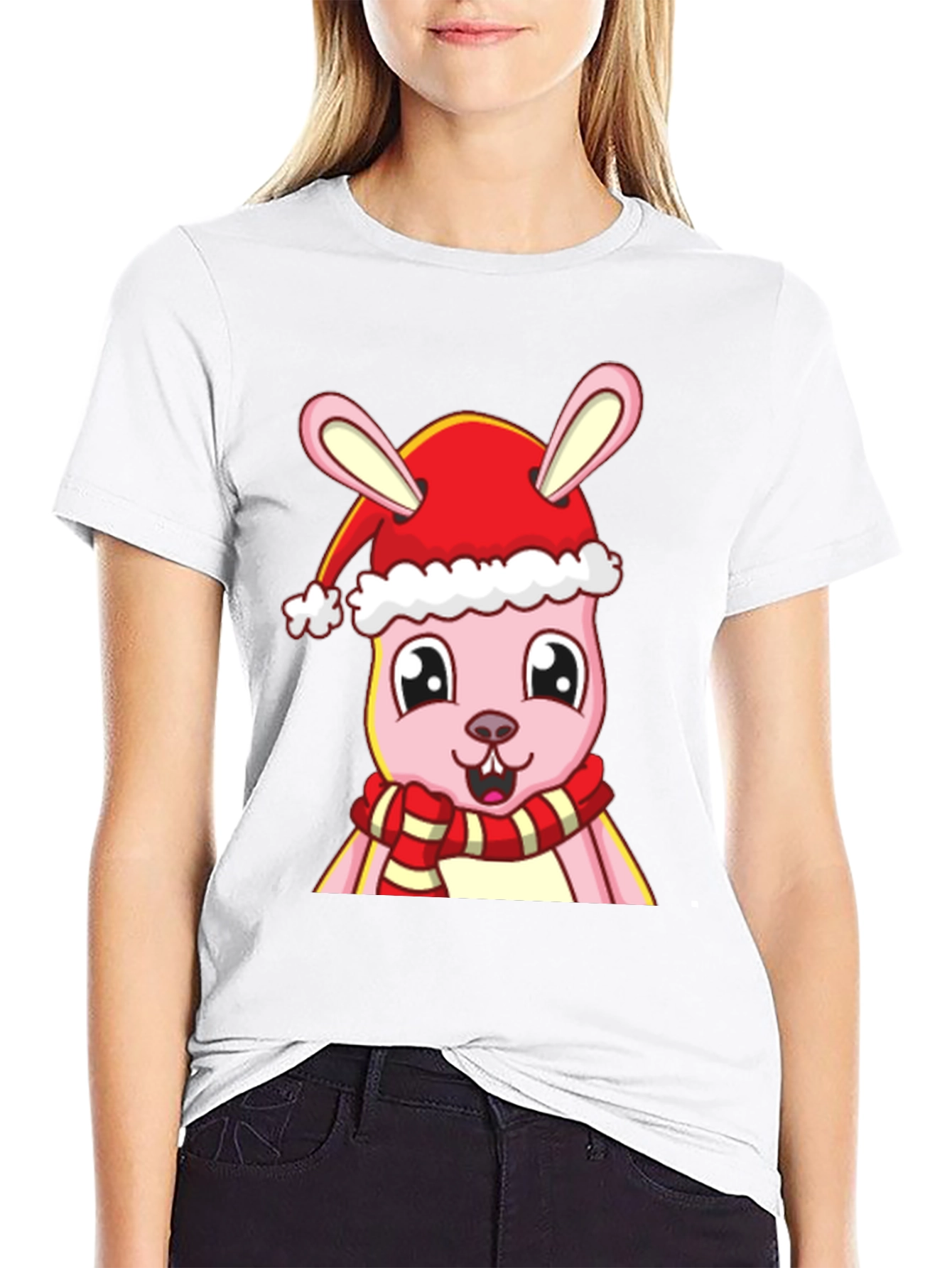 Festive Bunny Graphic Tee